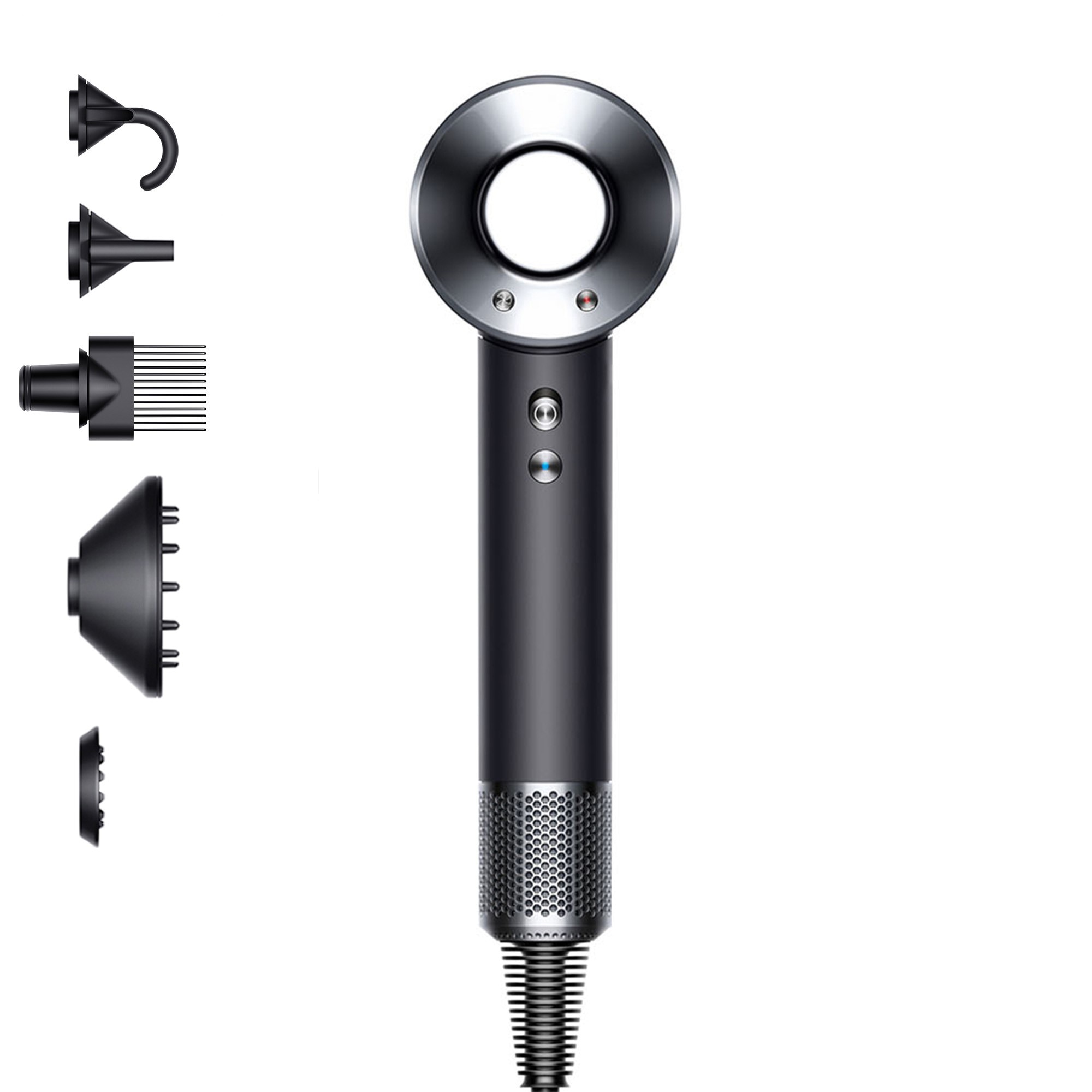 DYSON Haartrockner »Supersonic™ (Schwarz/Nickel)«, 1600 W, 5 Aufsätze