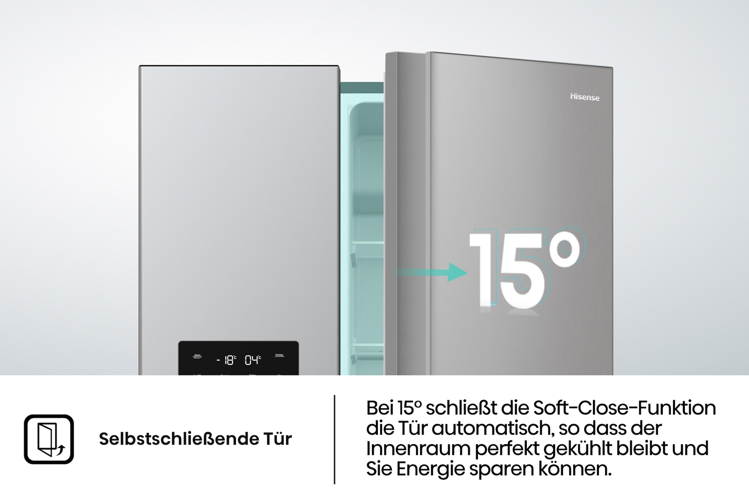 Hisense Side-by-Side »RS5P535NTCE«, Wasser-/Eisspender