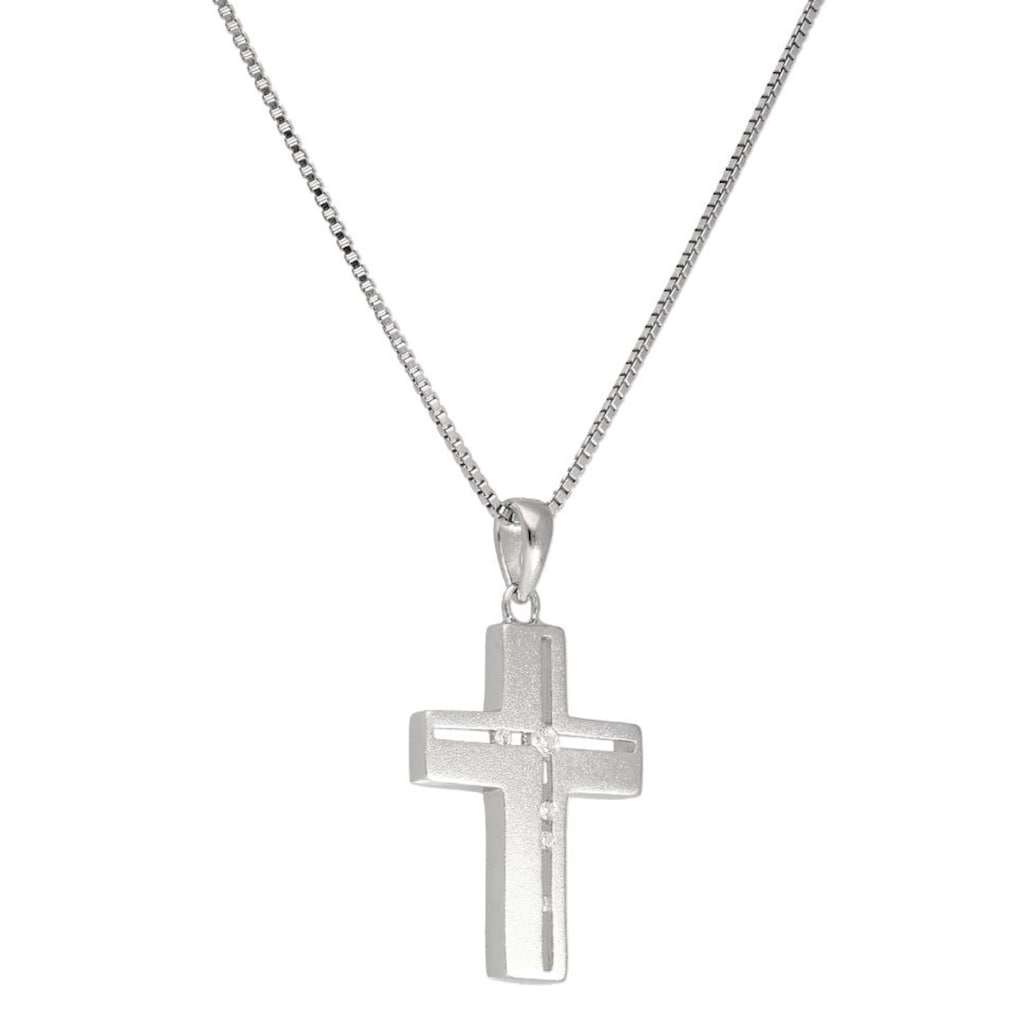 Firetti Kette mit Anhänger »Schmuck Geschenk Silber 925 Halsschmuck Halskette Venezianer Kreuz«