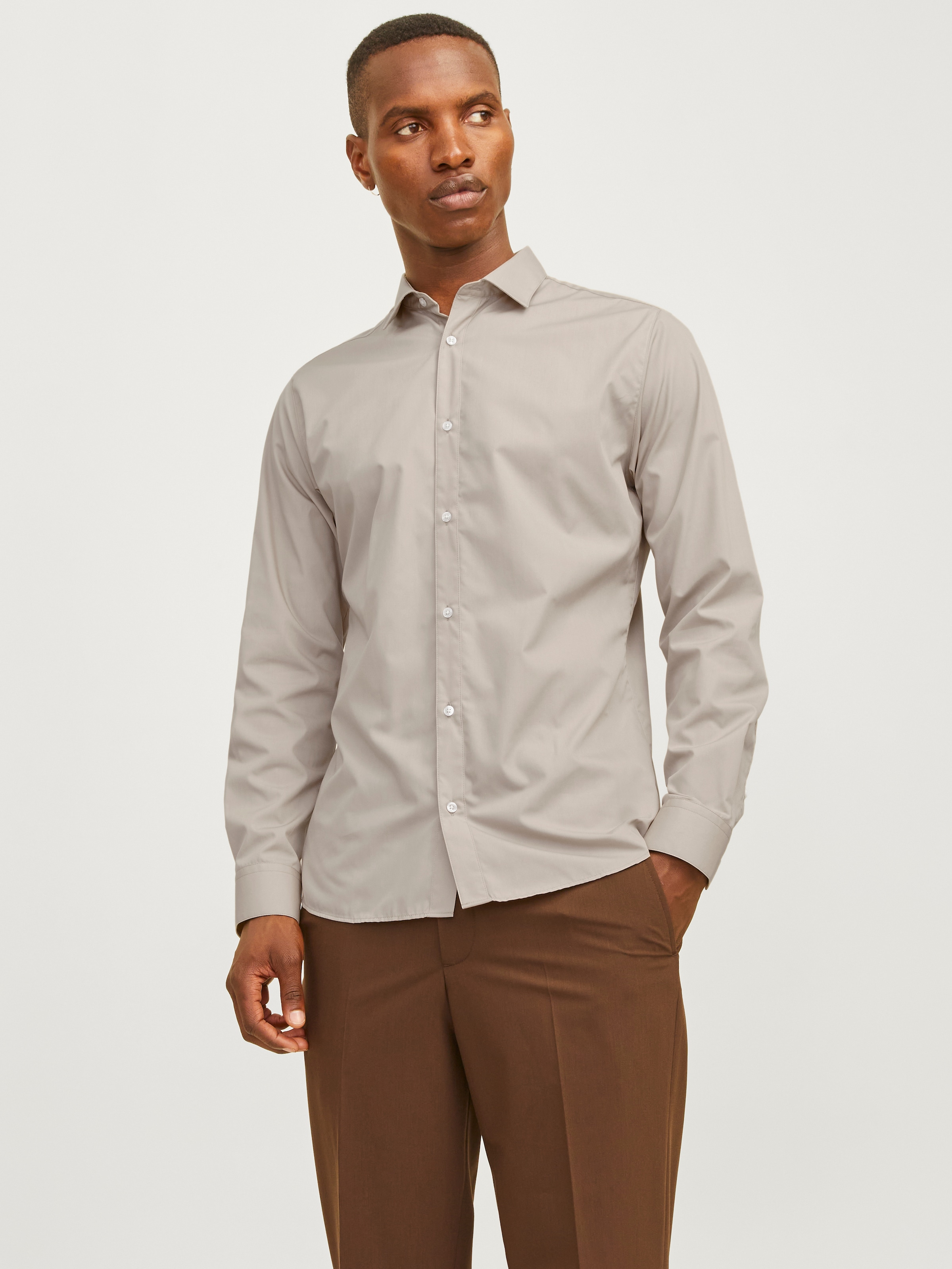 Jack & Jones Langarmhemd »JJJOE SHIRT LS PLAIN«