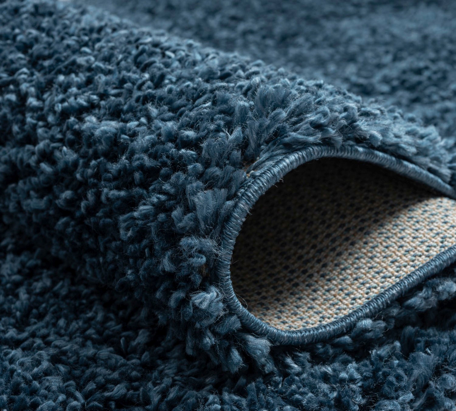 Myflair Möbel & Accessoires Hochflor-Bettumrandung »My Shaggy« Höhe 37 mm 3 Stk. tlg. Shaggy, Uni-Farben, leicht glänzend, extra flauschig, Läufer-Set