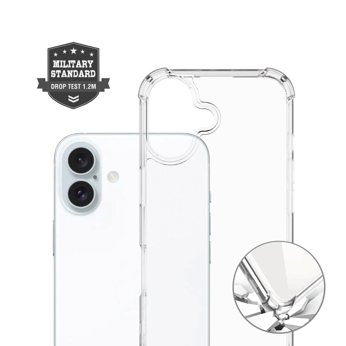 4smarts Handyhülle »Hybrid Case Ibiza für Apple iPhone 16«, Backcover, Schutzhülle, Handyschutzhülle, Case, Schutzcase, stoßfest
