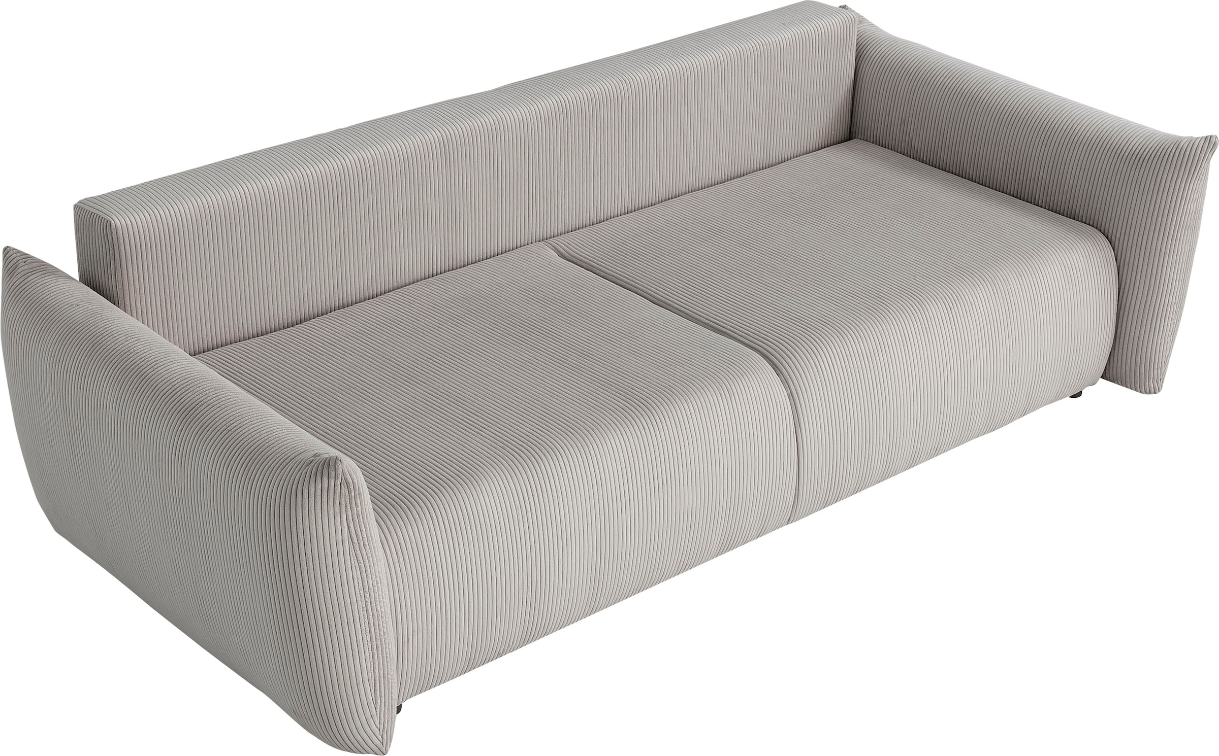 INOSIGN 3-Sitzer »MAVAS Schlafsofa mit Bettkasten«, ca.240/108cm (Liegefläche 212/145 cm), Cord, Chenille, Struktur