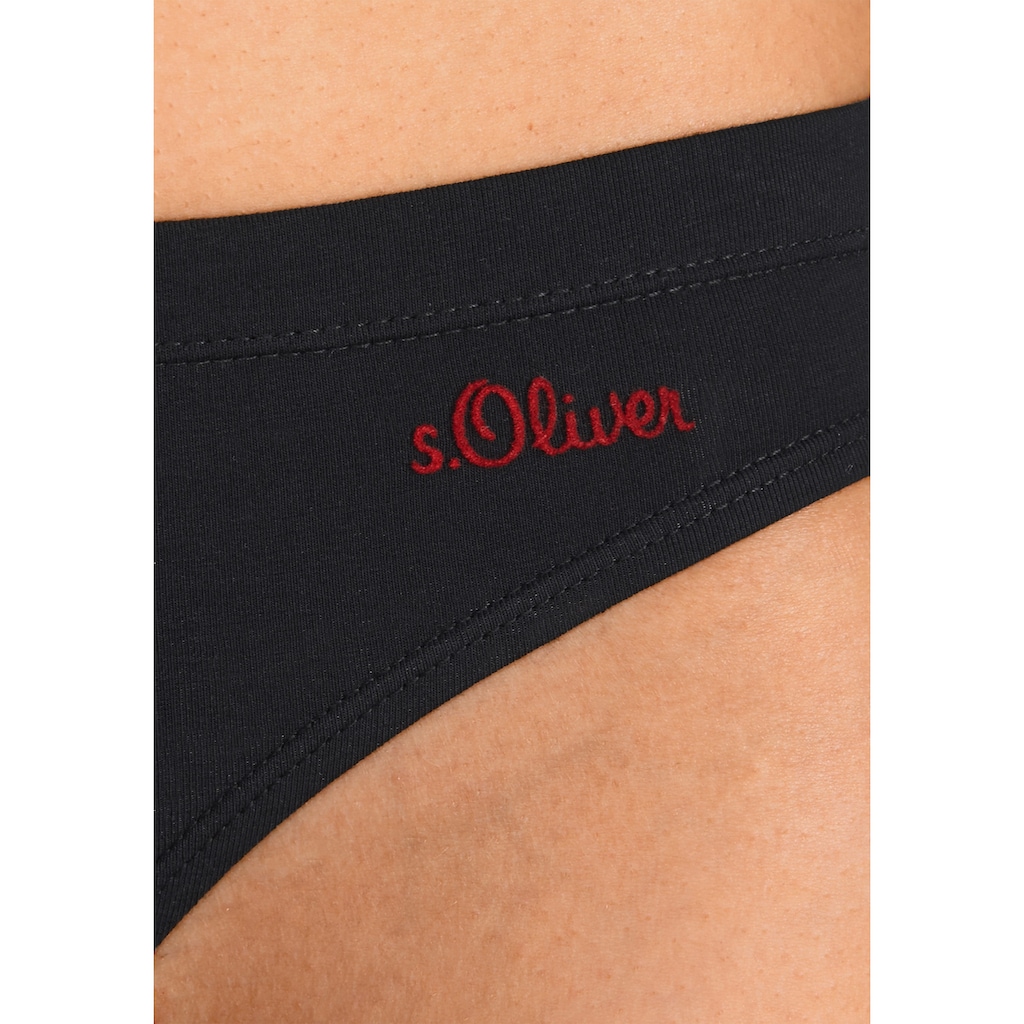 s.Oliver Bikinislip, (Packung, 3 St.)