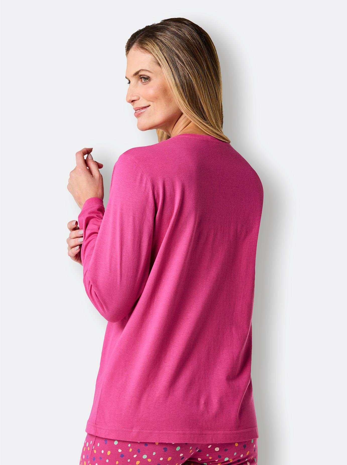 wäschepur Langarmshirt »Schlafanzug-Shirt«, (1 tlg.)