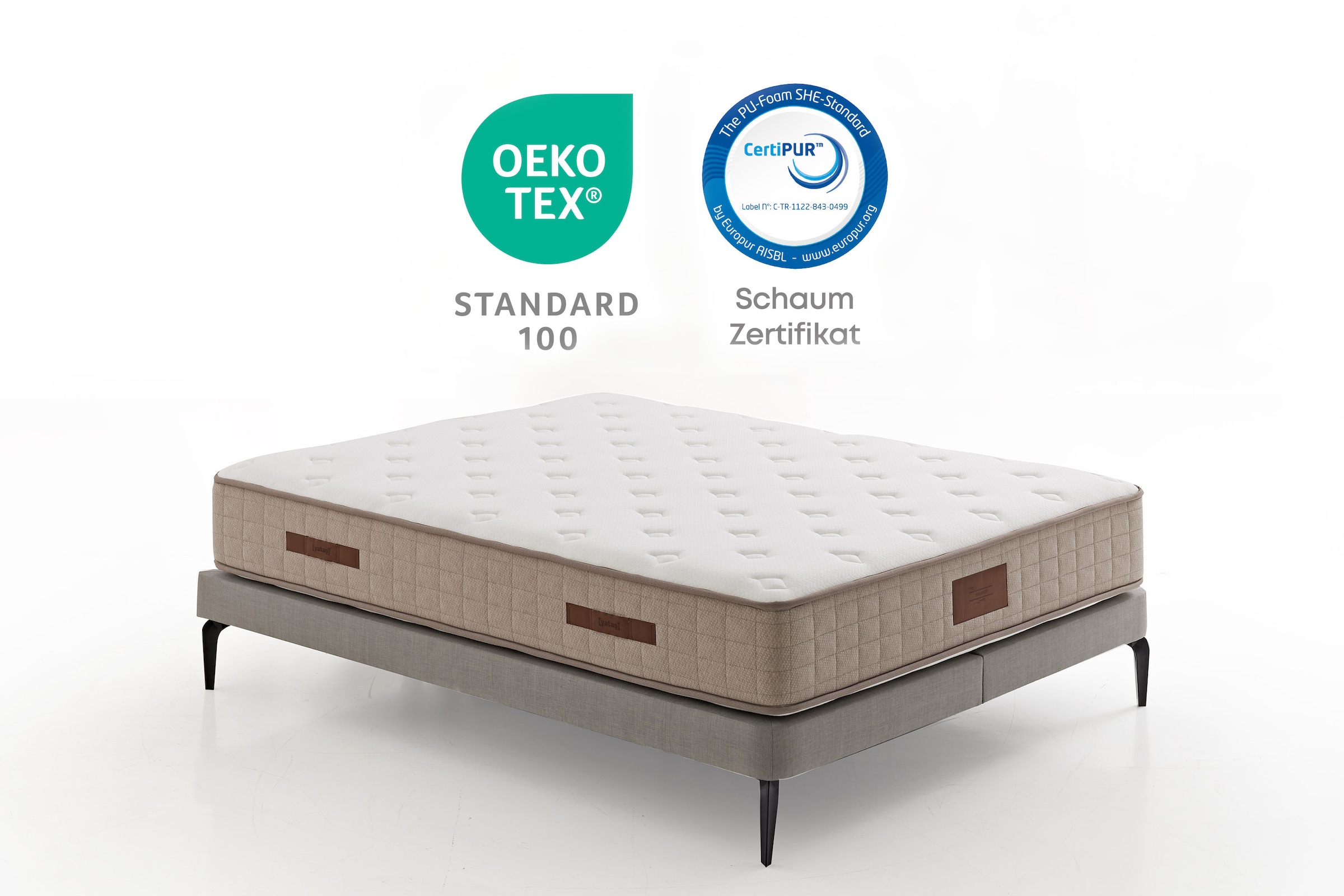 Yatas Bedding Taschenfederkernmatratze »Majestät Premium«, 30 cm hoch, 416 Federn, (1 St.), Matratze in 90x200 cm, 140x200 cm und weiteren Größen