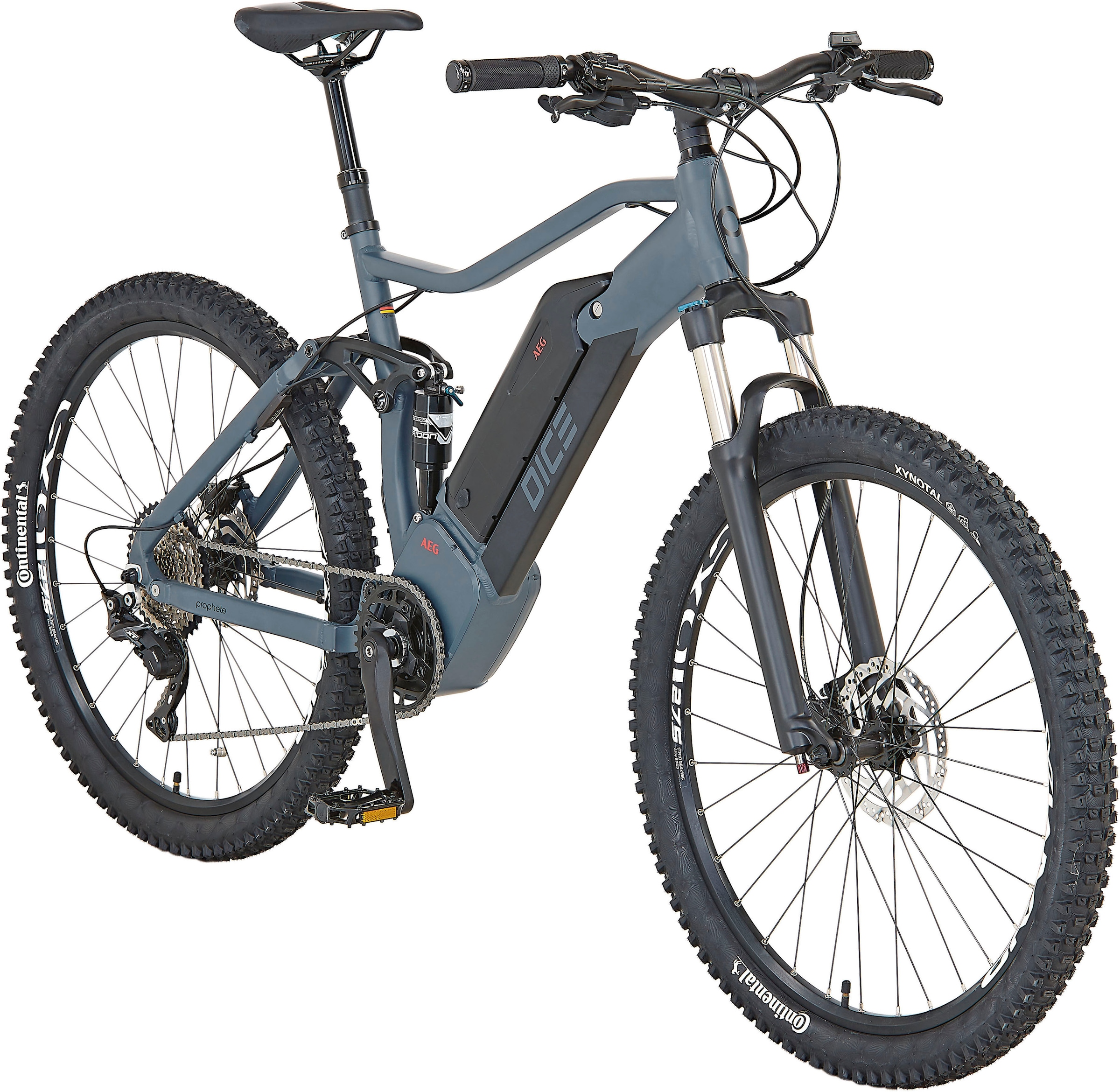 Prophete E-Bike »DICE 4.0«, 10 Gang, Shimano, Mittelmotor 250 W, Pedelec, Elektrofahrrad für Damen u. Herren, MTB