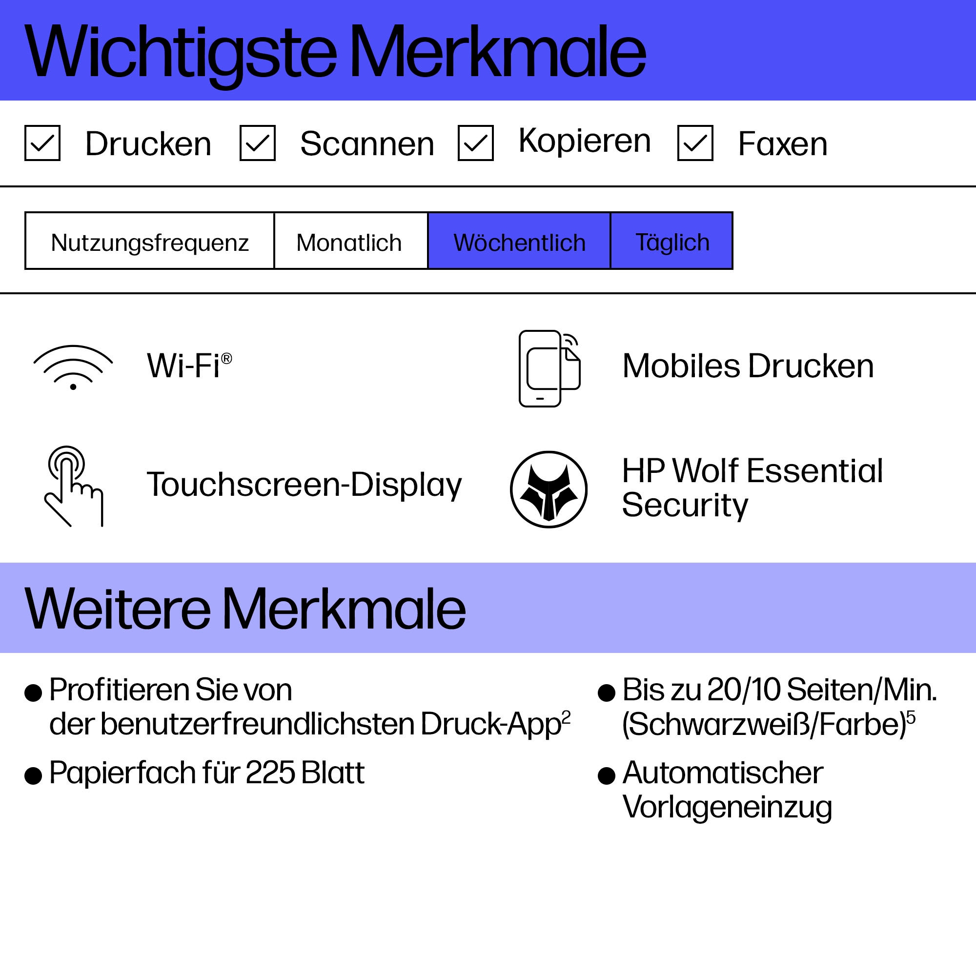 HP Multifunktionsdrucker »OfficeJet Pro 8132e« 3 Monate gratis* drucken mit Instant Ink