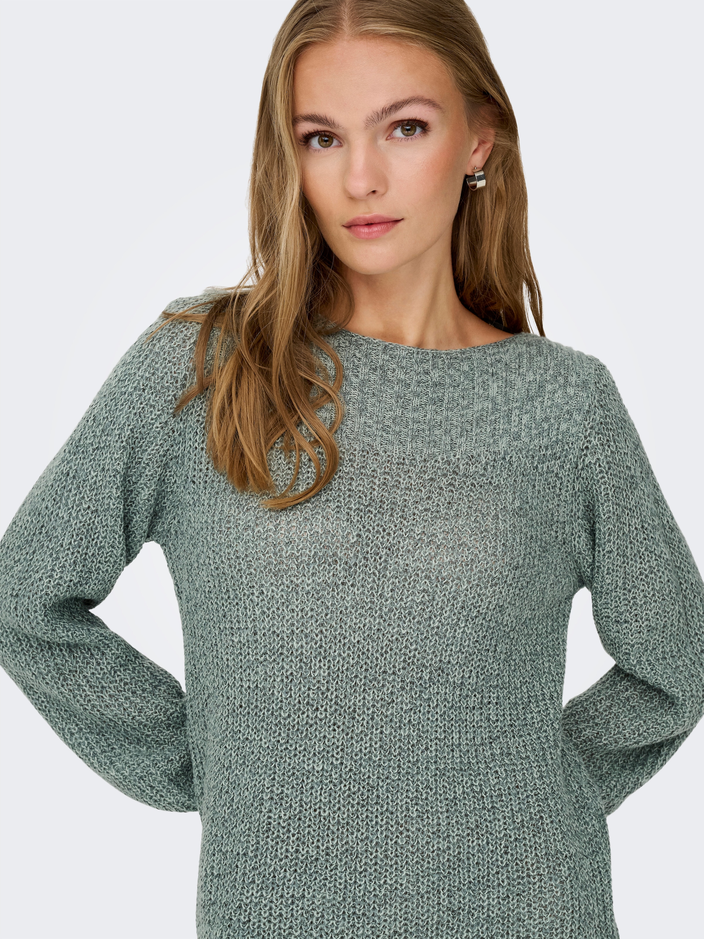 JDY Minikleid »JDYWHITNEY MEGAN L/S BOAT DRESS KNT NOOS« Sommerkleid