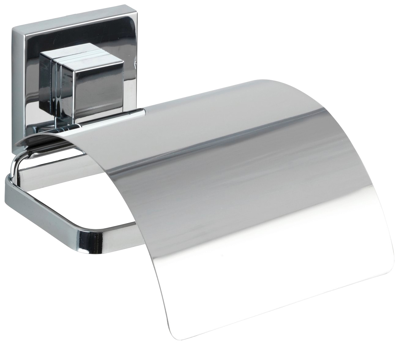 WENKO Badaccessoire-Set »Vacuum-Loc Quadro«, (Set, 2 tlg.), WC-Garnitur,Toilettenpapierhalter