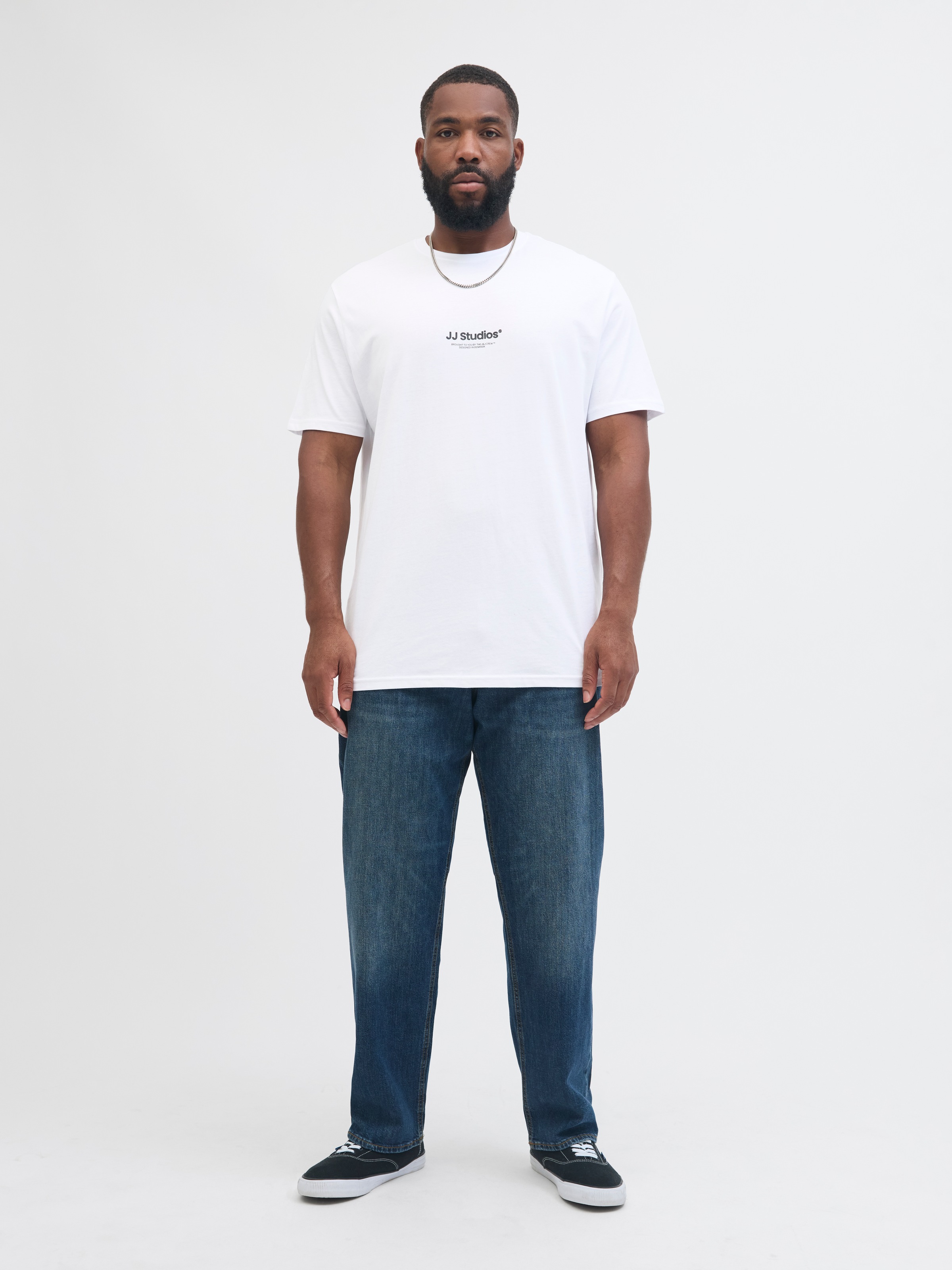 Jack & Jones PlusSize T-Shirt »JJESOHO TEE SS CREW NECK NOOS PLS«, mit Logobranding