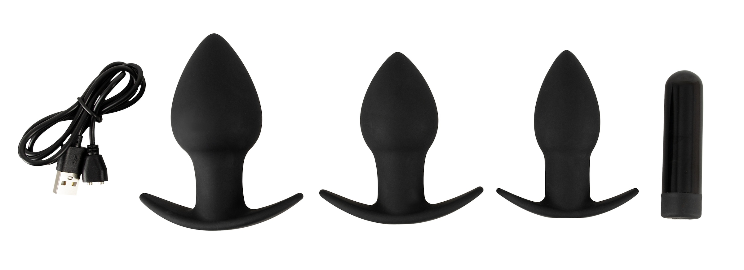 BLACK VELVETS Anal-Stimulator »Analplug-Set Butt plug set« ()