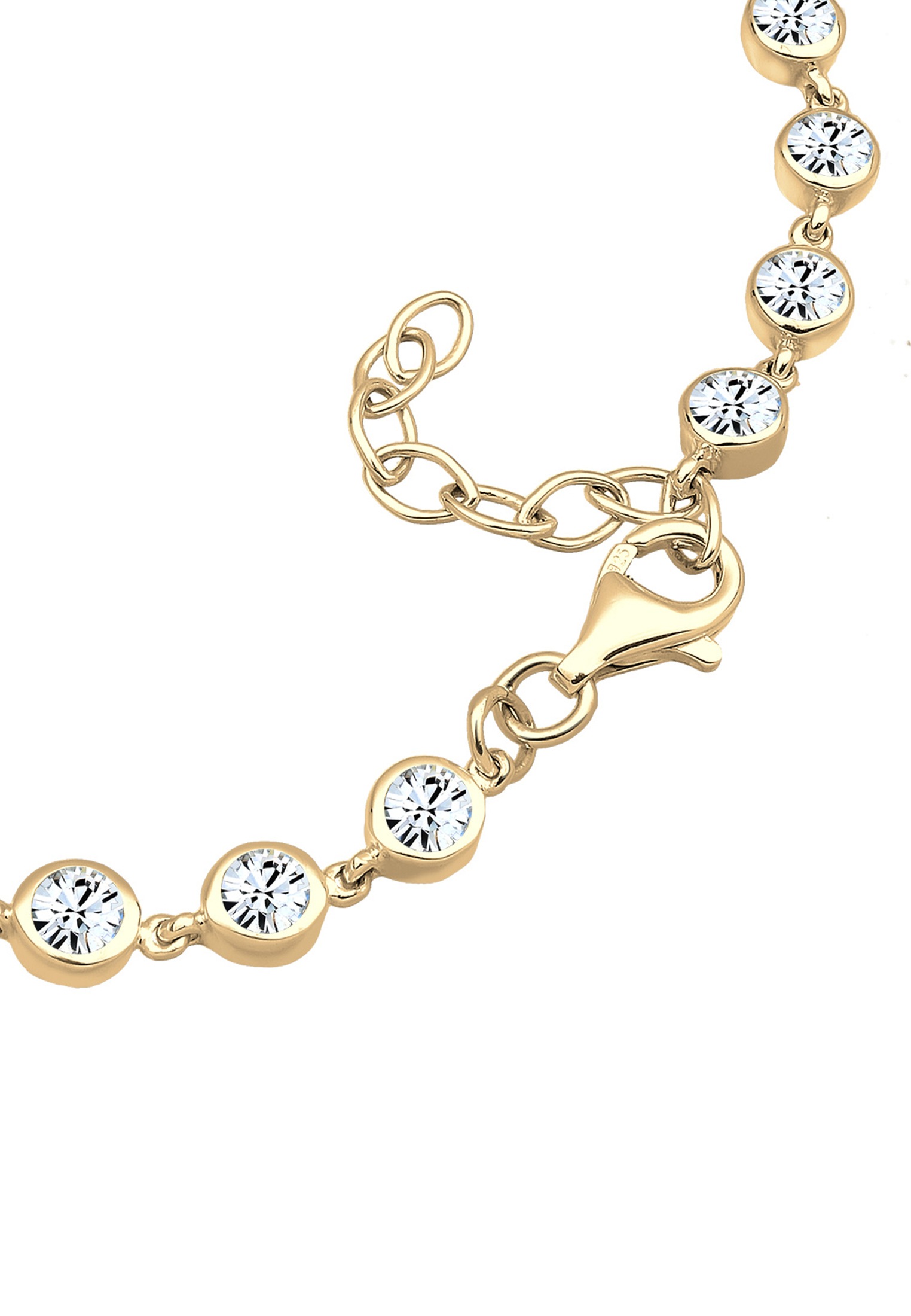 Elli Premium Armkette »Armband Kristalle 925 Sterling Silber«