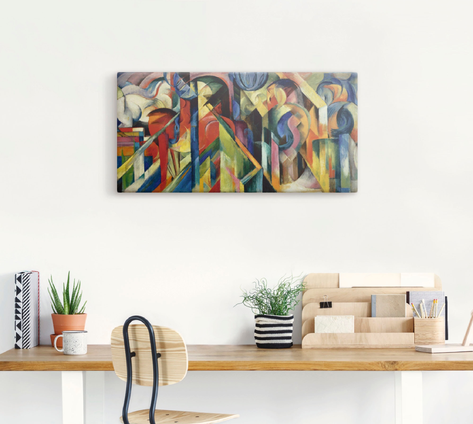 Artland Wandbild »Stallungen. 1913«, Muster, (1 St.), als Leinwandbild, Wandaufkleber in verschied. Größen