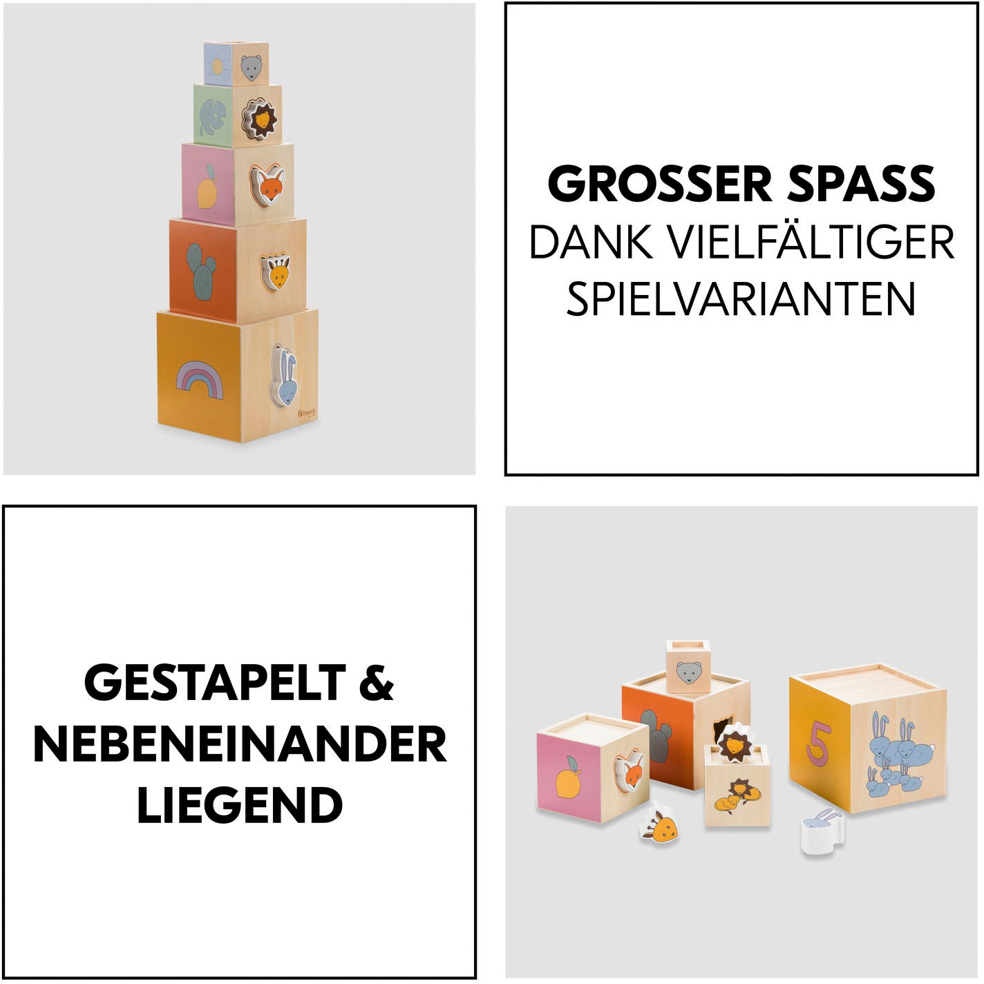 Hauck Stapelspielzeug »Stack N Rise«, FSC® - schützt Wald - weltweit