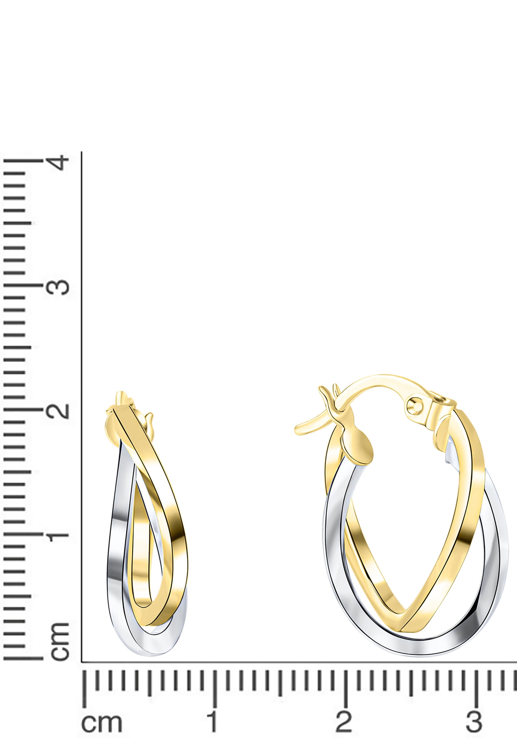 Firetti Paar Creolen »Schmuck Geschenk Gold 375 Ohrschmuck Creole«
