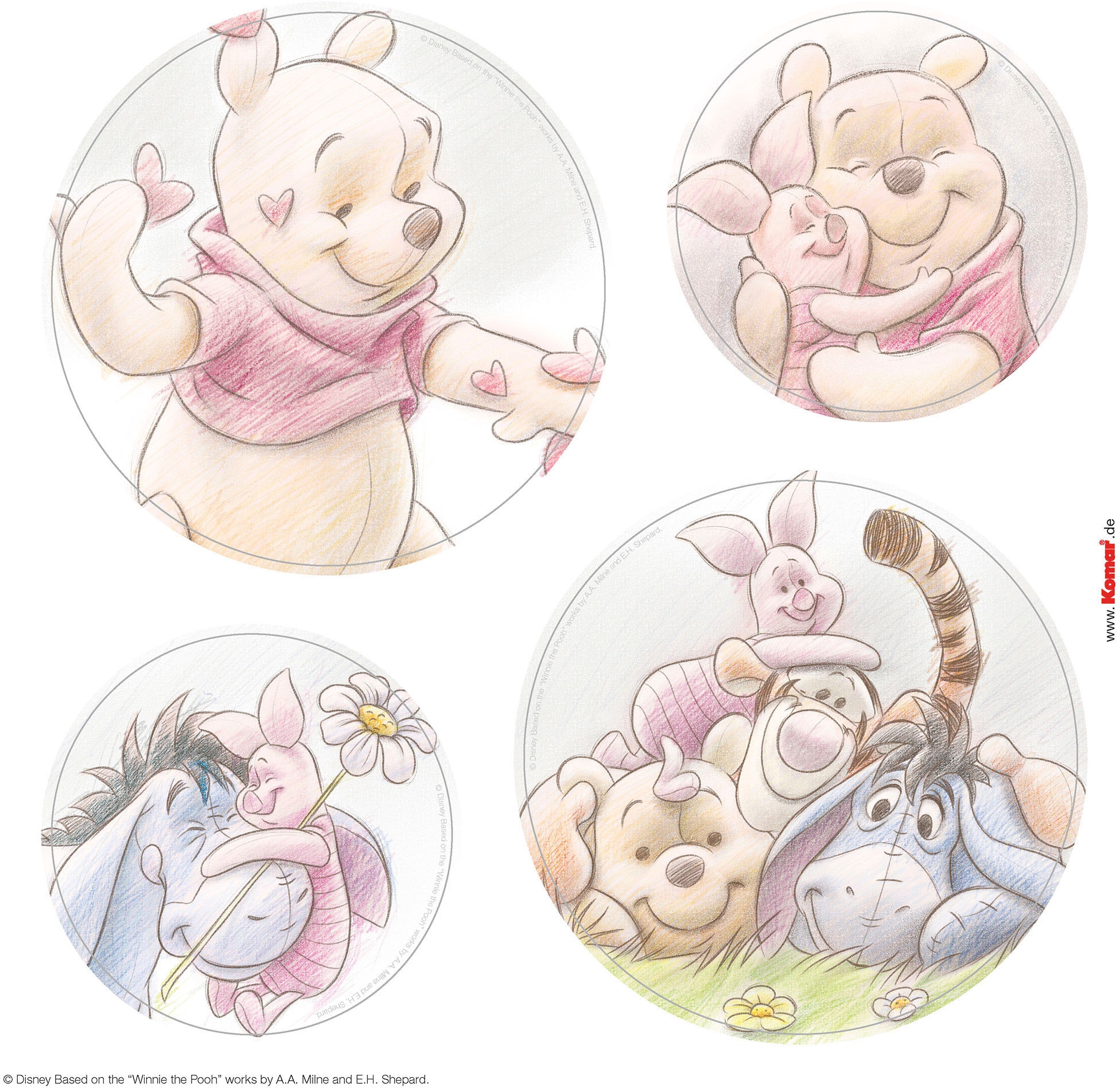 Komar Fensterdekoration »Winnie the Pooh Wonderful«, Fenstersticker