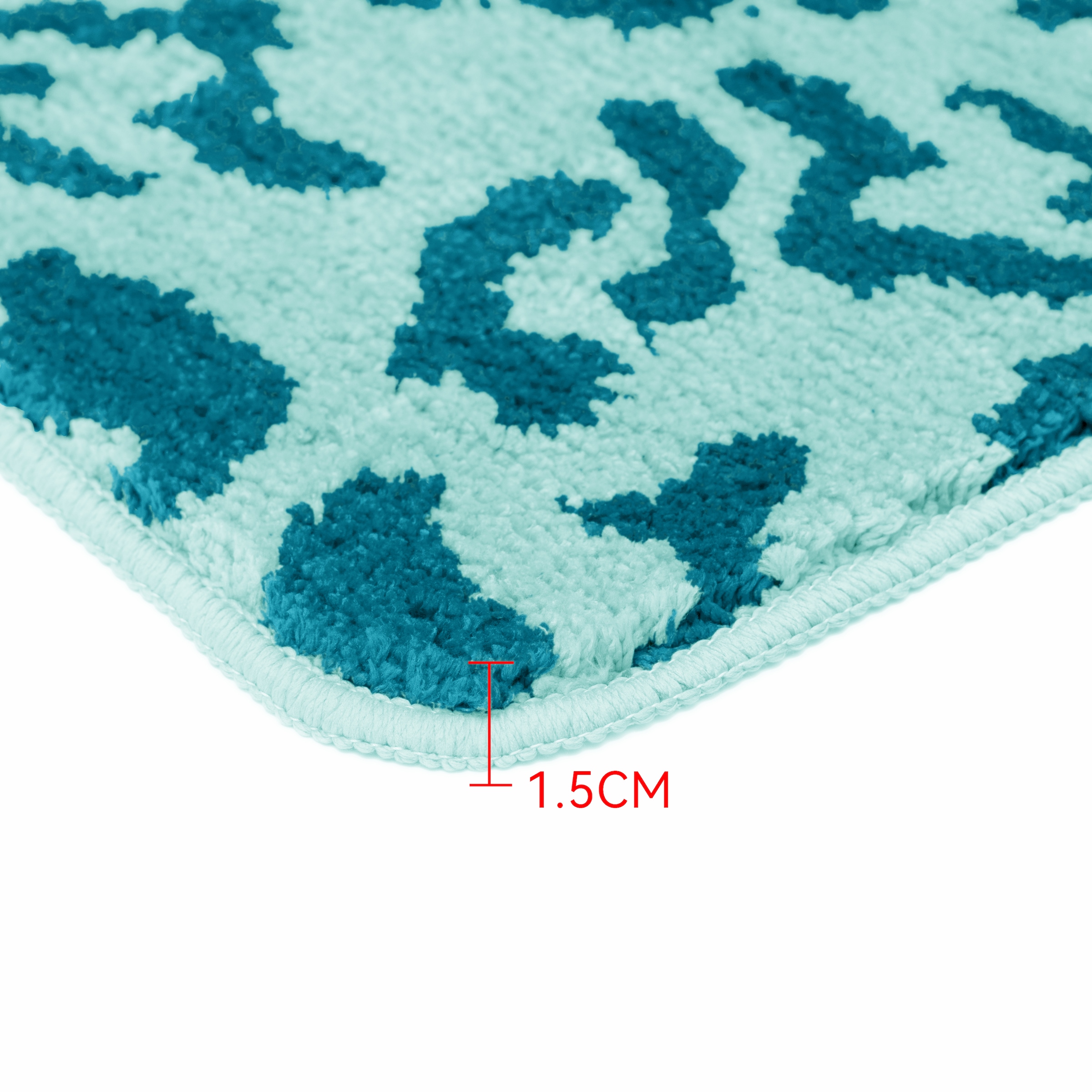 OTTO home Badematte »Anna Leo, Badvorleger, Badezimmer Teppich, Duschvorleger« Höhe 15 mm rutschhemmend beschichtet fußbodenheizungsgeeignet | schnell trocknend mit Animal Print, modernes Muster, Leo, weich
