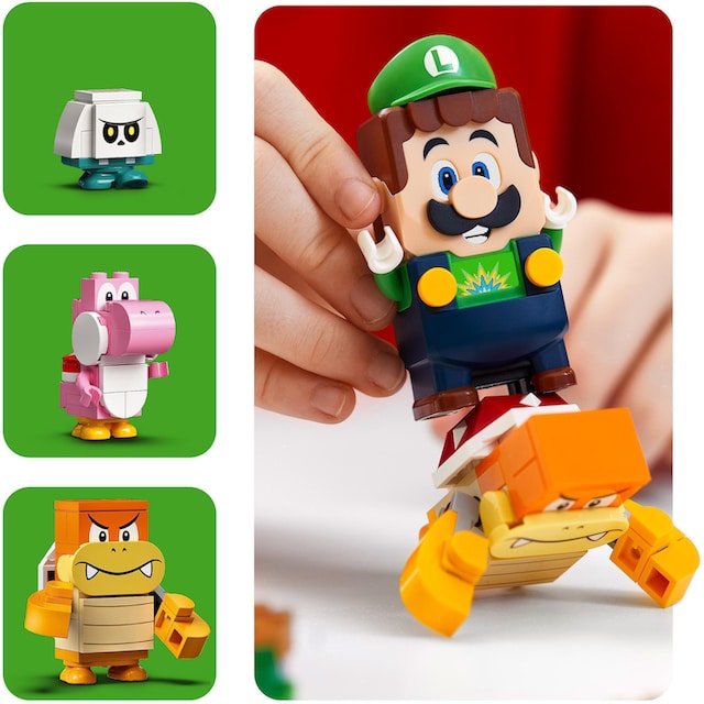 LEGO® Konstruktionsspielsteine »Abenteuer mit Luigi – Starterset (71387),  LEGO® Super Mario«, (280 St.), Made in Europe bei
