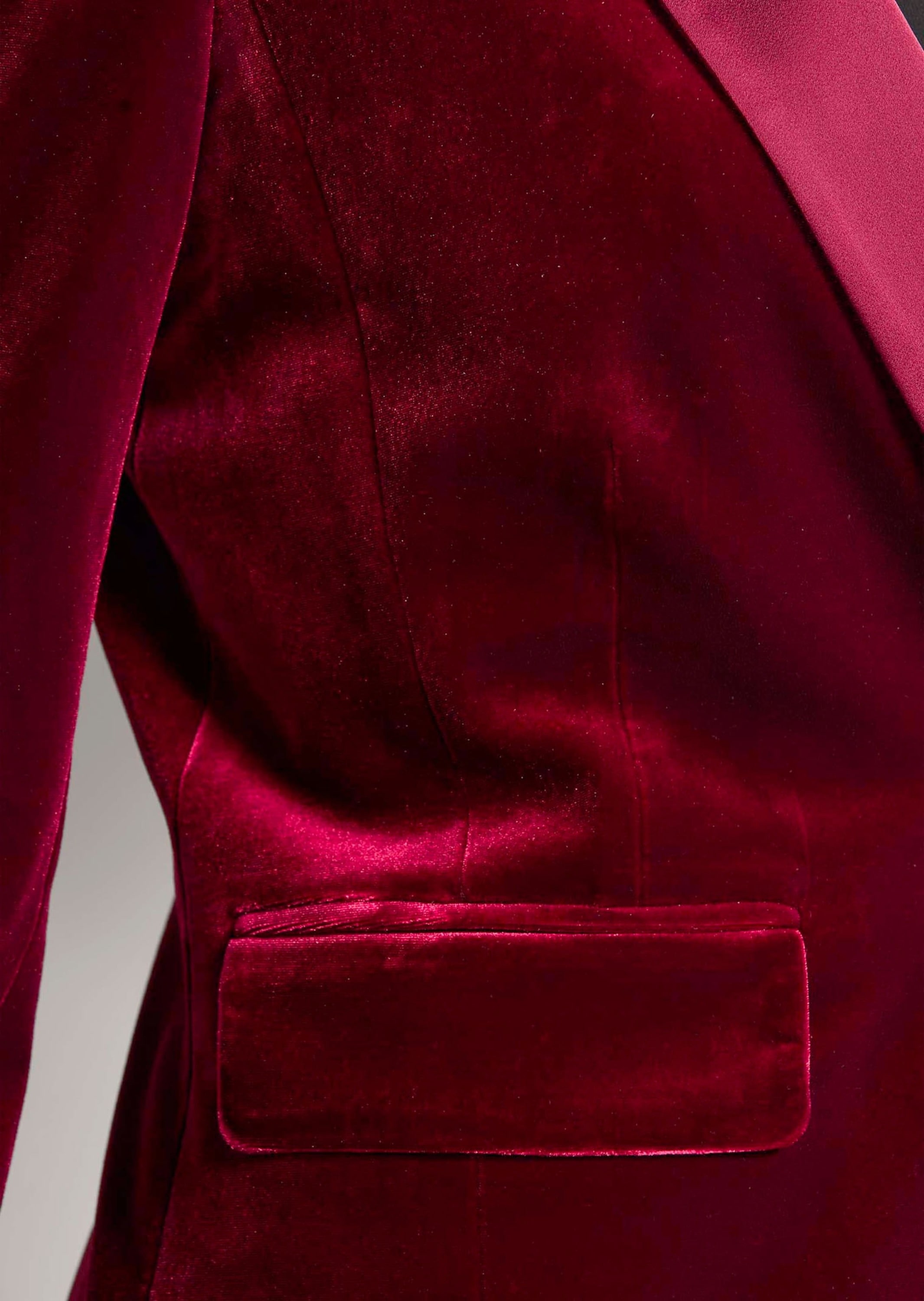 MADELEINE Longblazer »Samtjacke Samtblazer mit Reverskragen«