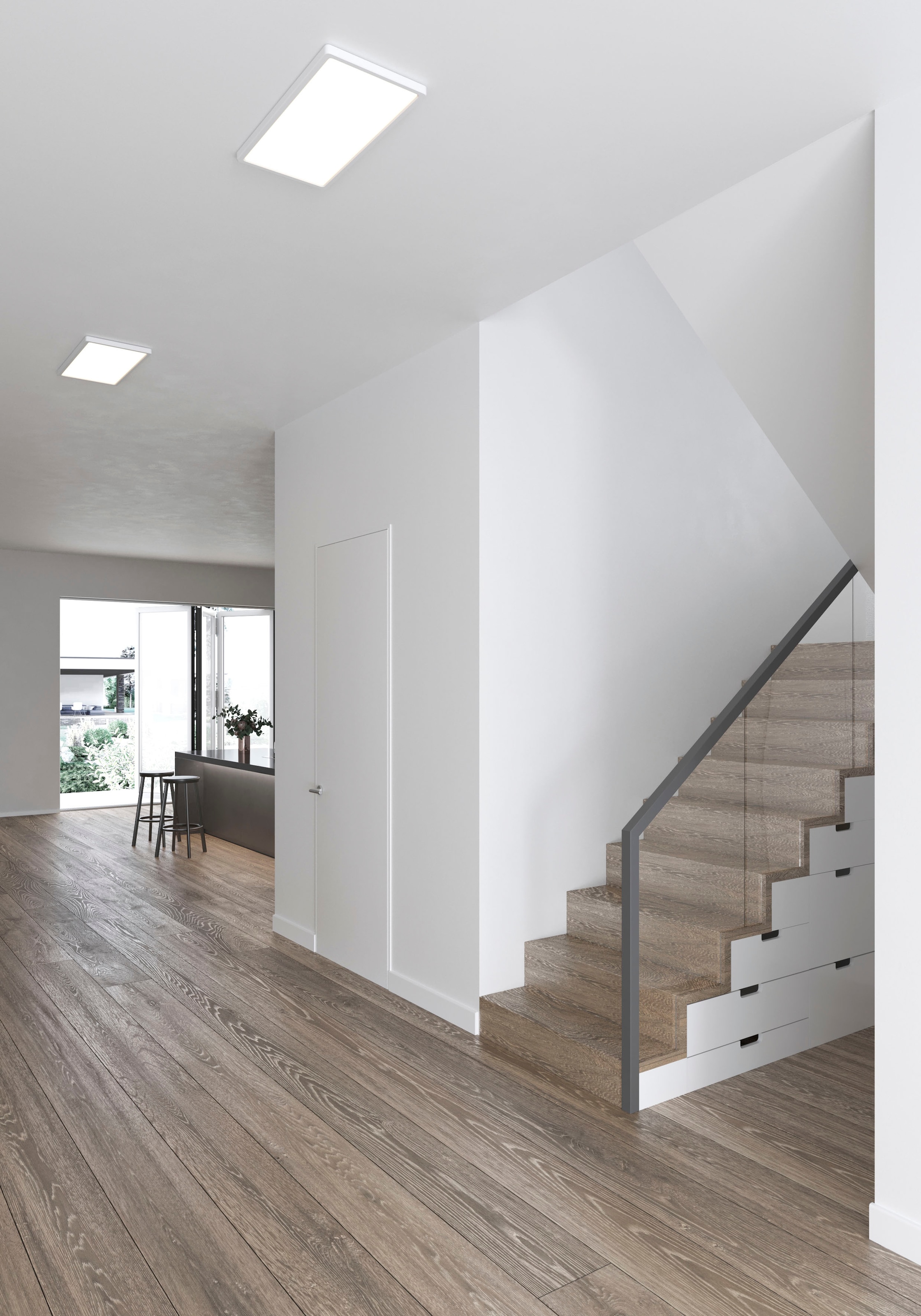 Nordlux LED Deckenleuchte »Harlow Smart RGB«, Passen Sie Helligkeit, Wärme und Farbe des Lichts an, hohe Schutzart
