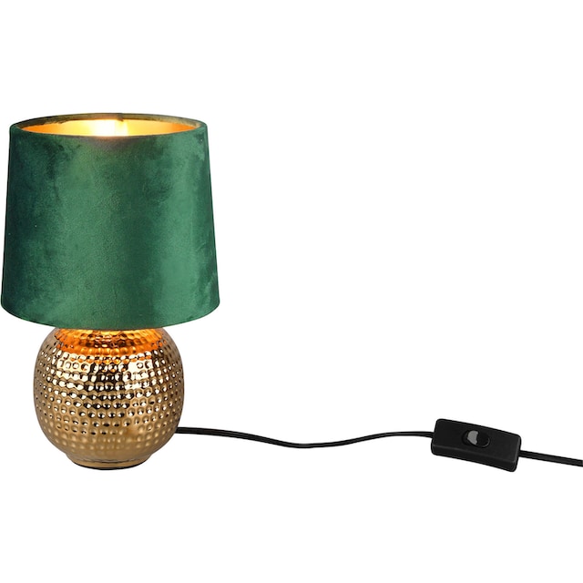 TRIO Leuchten Schreibtischlampe »Sophia«, 1 flammig-flammig,  Nachttischlampe, Keramik Fuß mit Samtschirm online kaufen | mit 3 Jahren  XXL Garantie