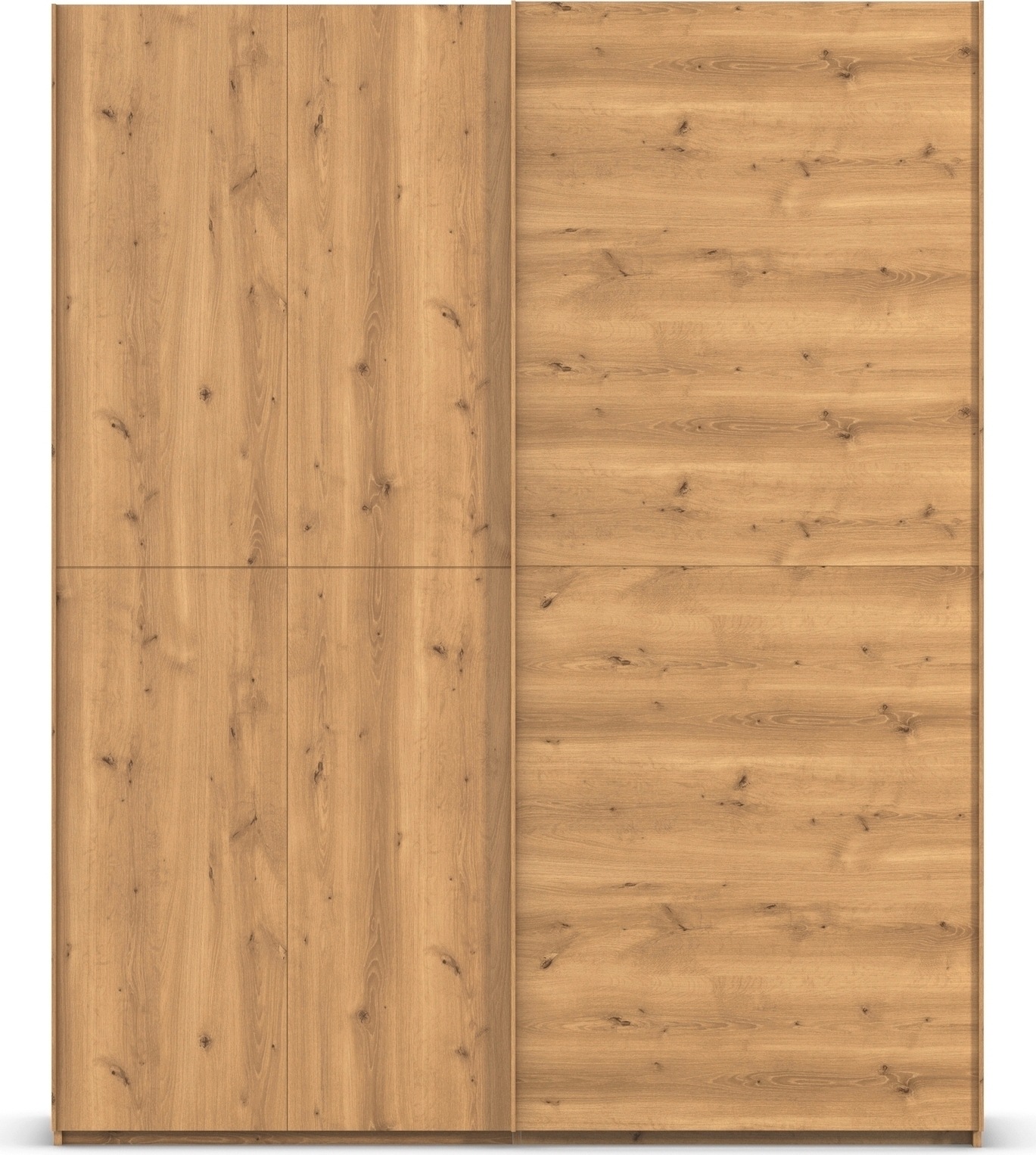 rauch Schwebetürenschrank »Kleiderschrank Schrank Garderobe Schlafzimmerschrank SCALE-WOOD«, senkrecht geteilte Türen in robuster massiver Asteiche MADE IN GERMANY