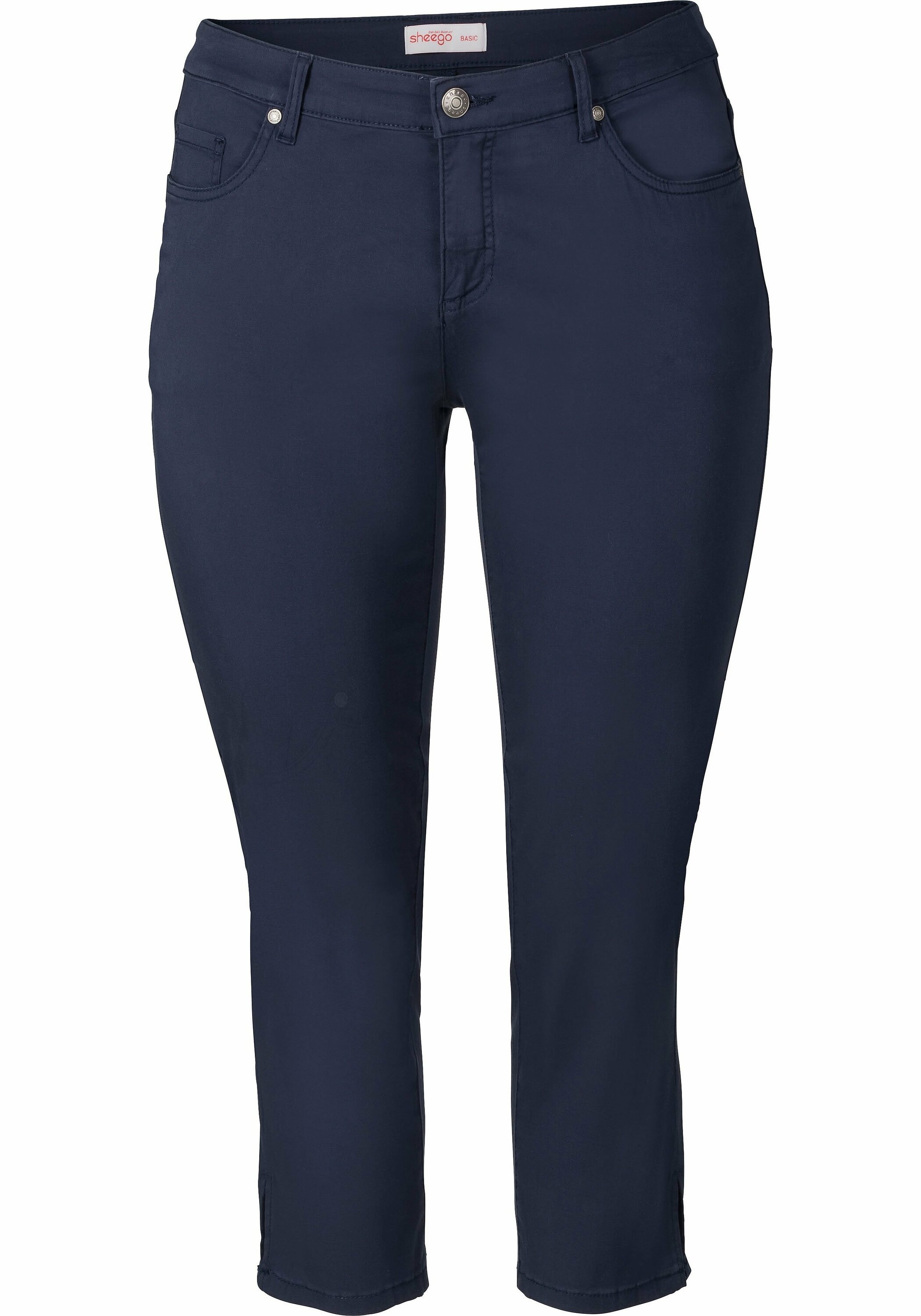 Sheego 7/8-Hose »7/8-Hose aus elastischem Baumwoll-Twill«
