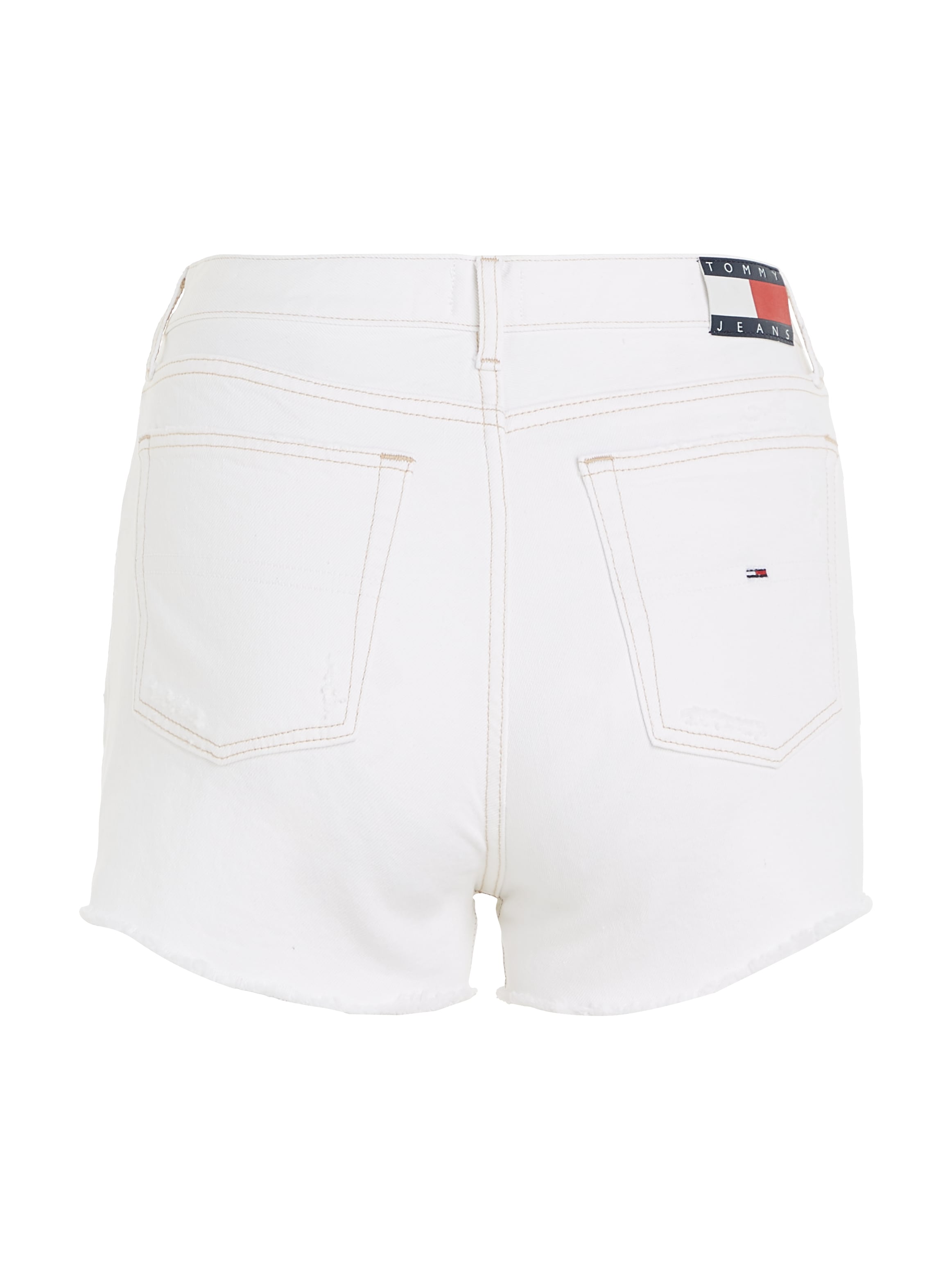 Tommy Jeans Shorts »HOT PANT BH0199«, mit Destroyed Effekten & ausgefranstem Saum