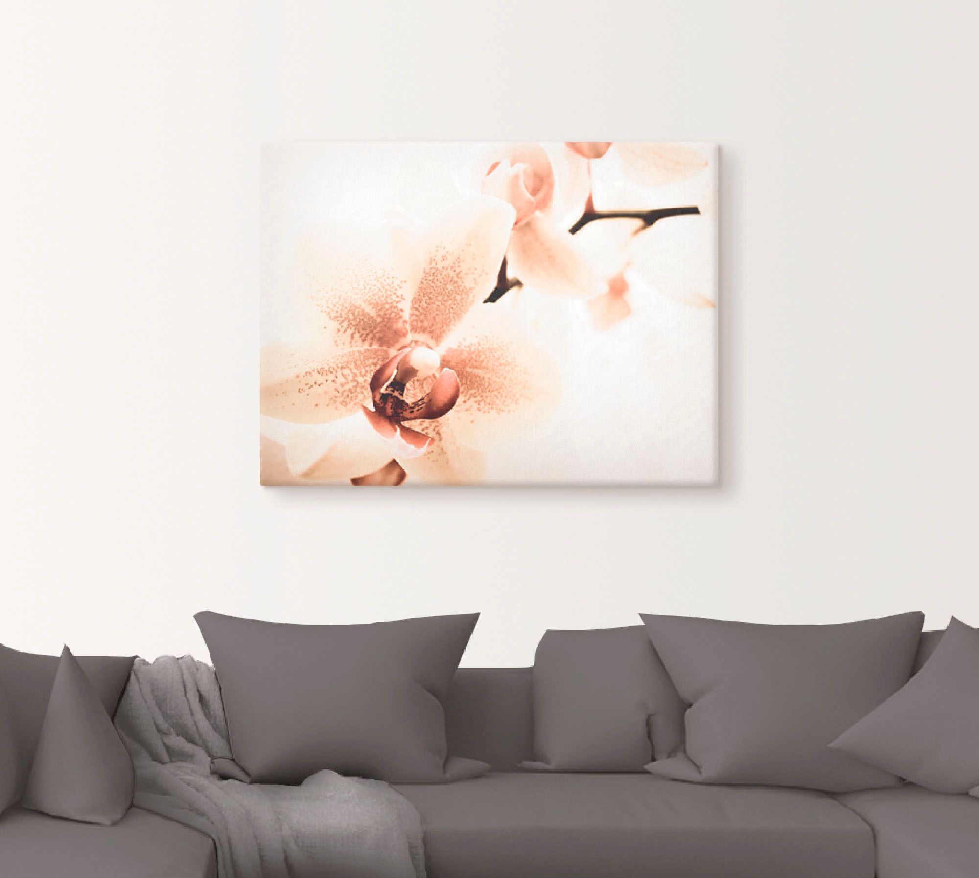 Artland Wandbild »Orchidee abstrakte Collage«, Blumen, (1 St.), als Leinwandbild, Poster in verschied. Größen