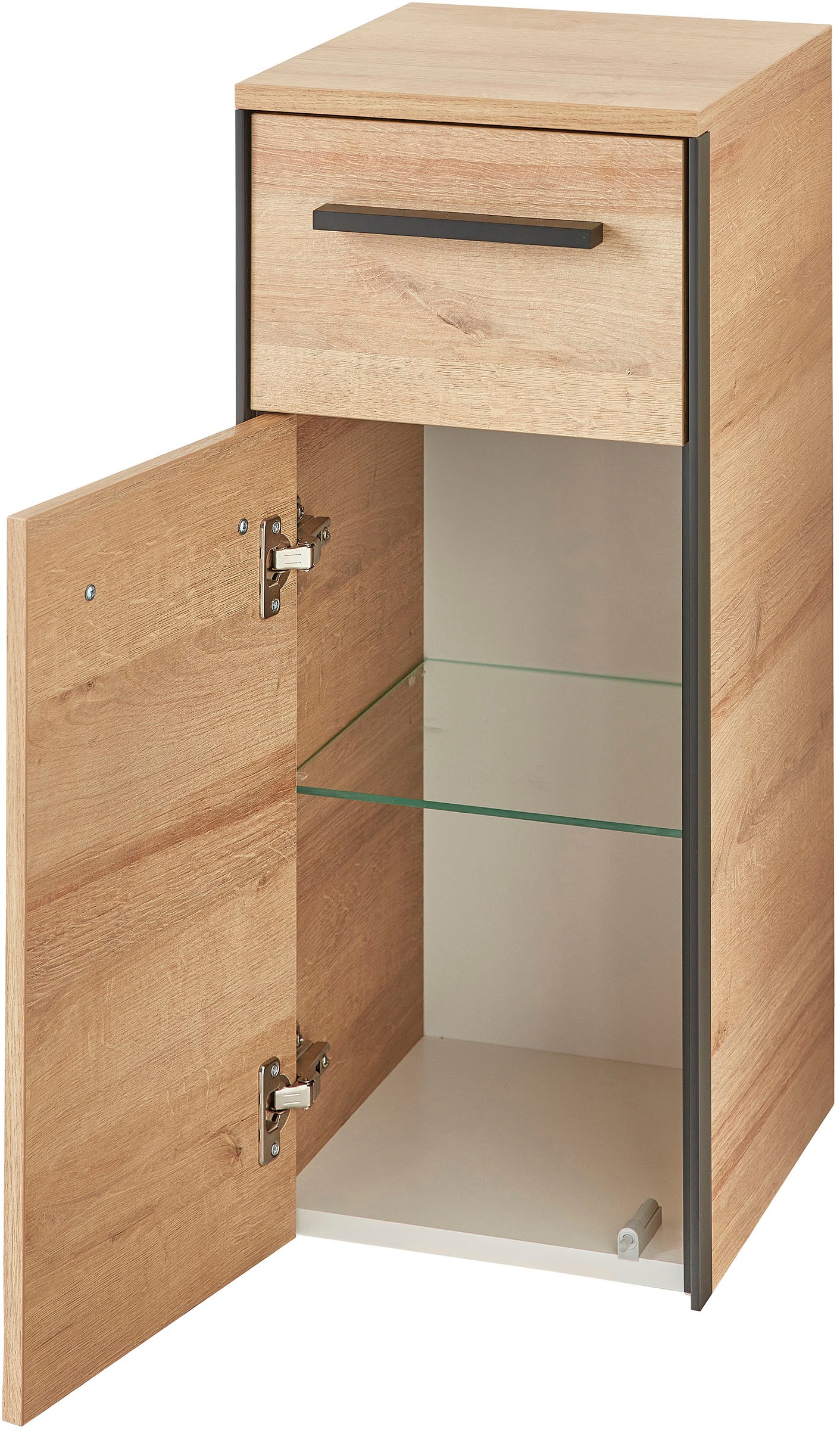 Saphir Badmöbel-Set »Quickset 395 5-teilig, Waschbeckenunterschrank mit LED-Spiegelschrank« 6 Stk. tlg.