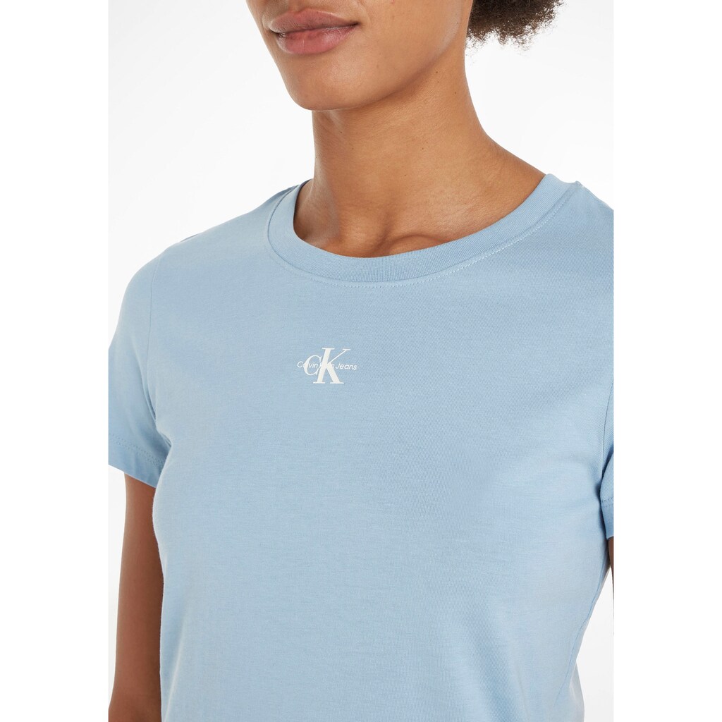 Calvin Klein Jeans T-Shirt »MICRO MONOLOGO SLIM FIT TEE«