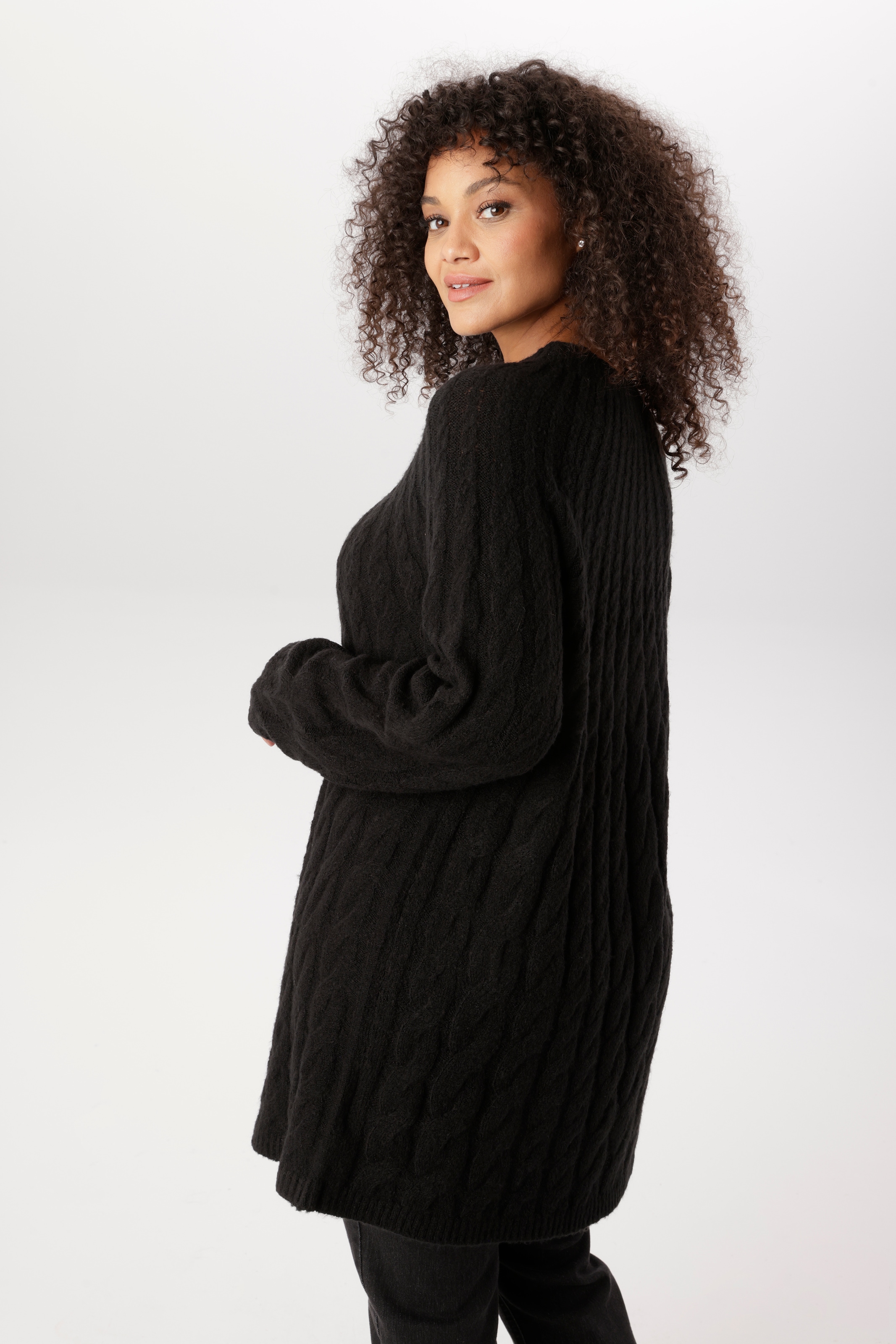 Aniston PLUS Strickpullover mit edlen Zopfstrickmuster - NEUE KOLLEKTION