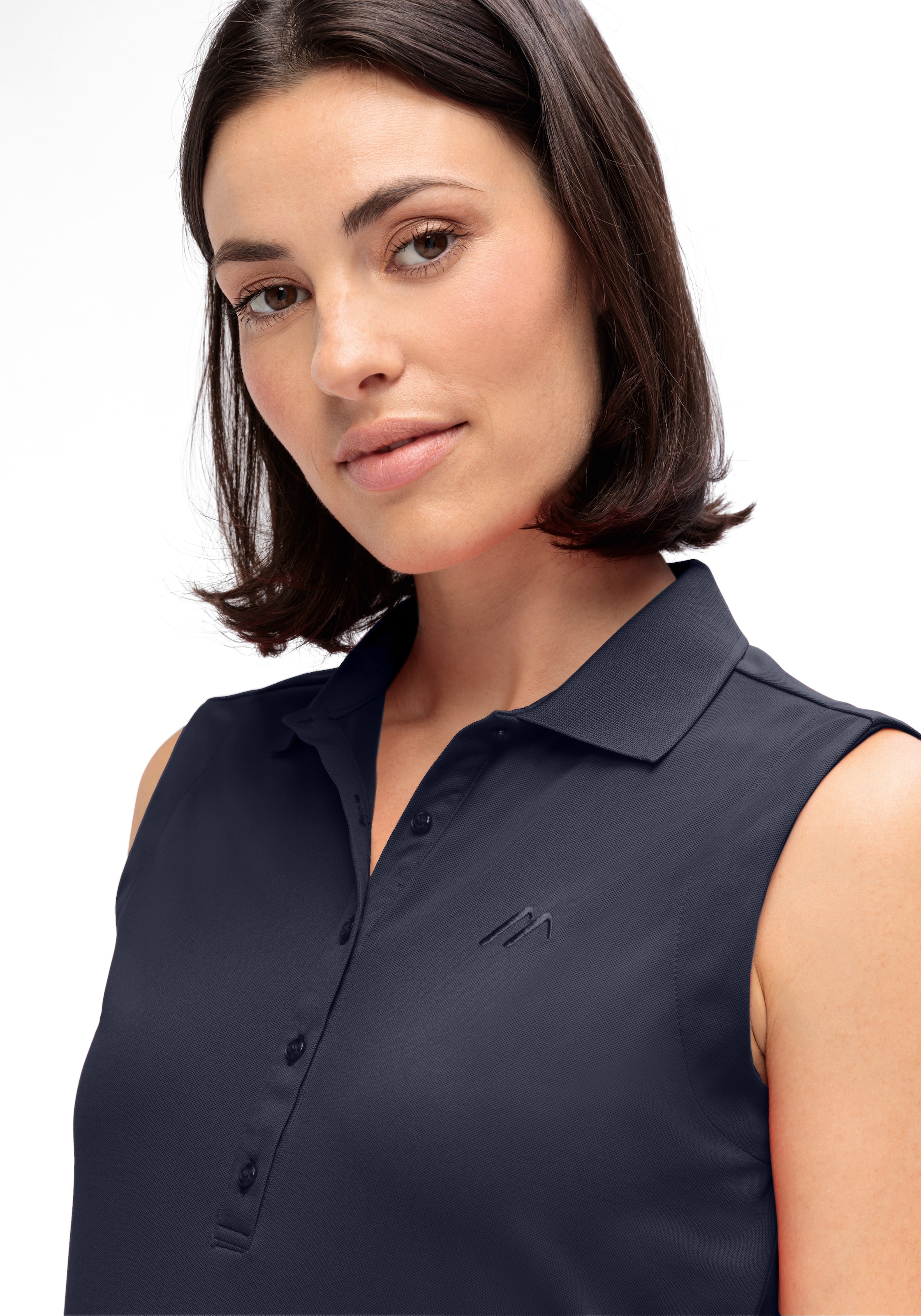 Maier Sports Poloshirt »Ulrike sleeveless«, Damen Funktionsshirt, ärmelloses Freizeitshirt, Regular Fit