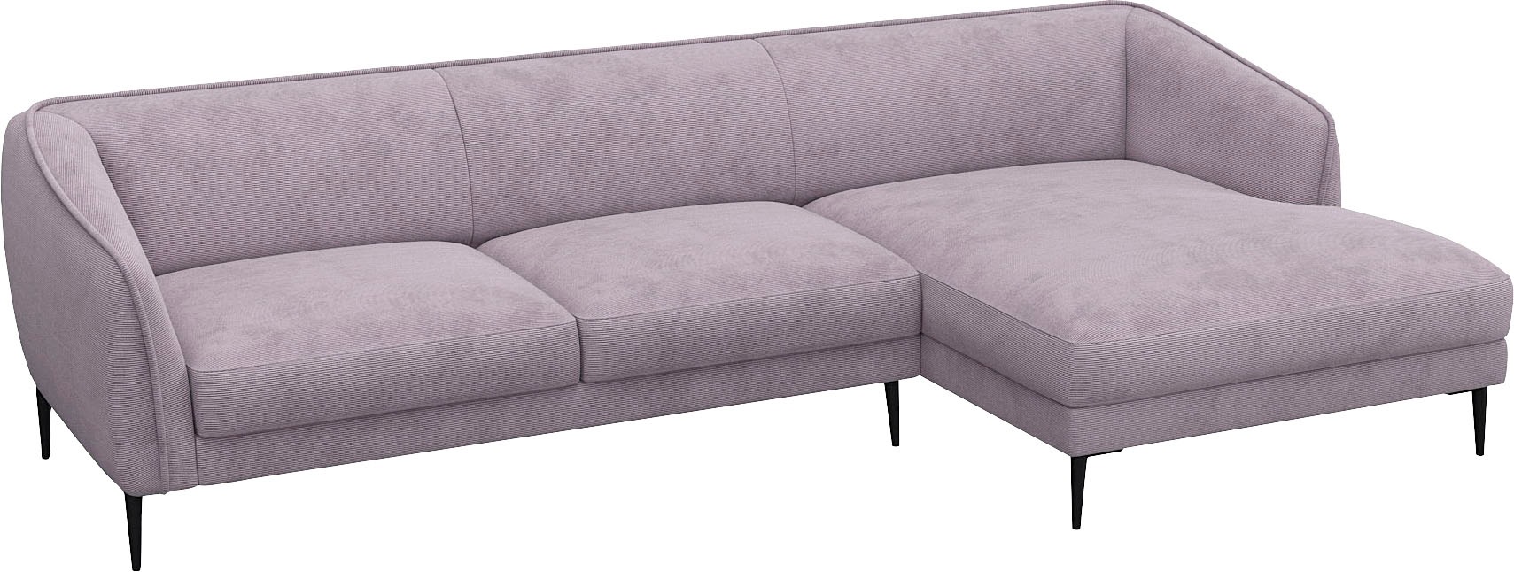 FLEXLUX Ecksofa »Belle Designsofa, L-Form, B/T 288/149 cm«, Skandinavisches Design, In hochwertiger Verarbeitung