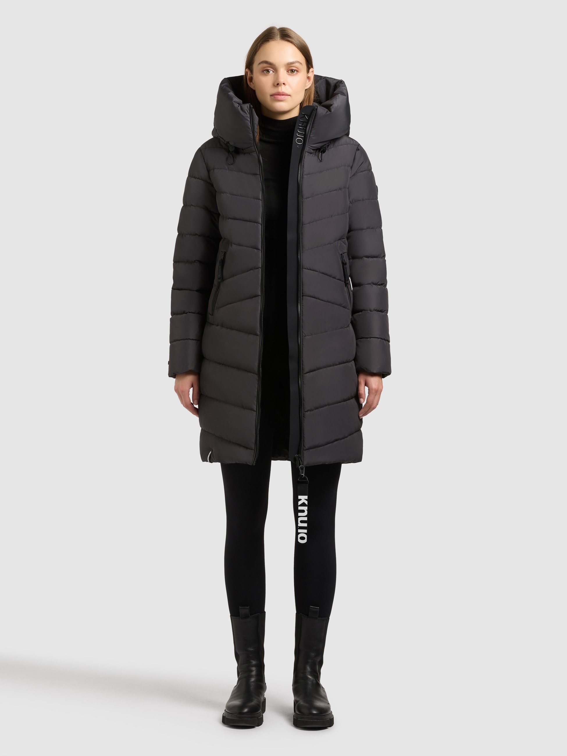 khujo Steppmantel »ENEF« Taschenbeutel mit Fleece