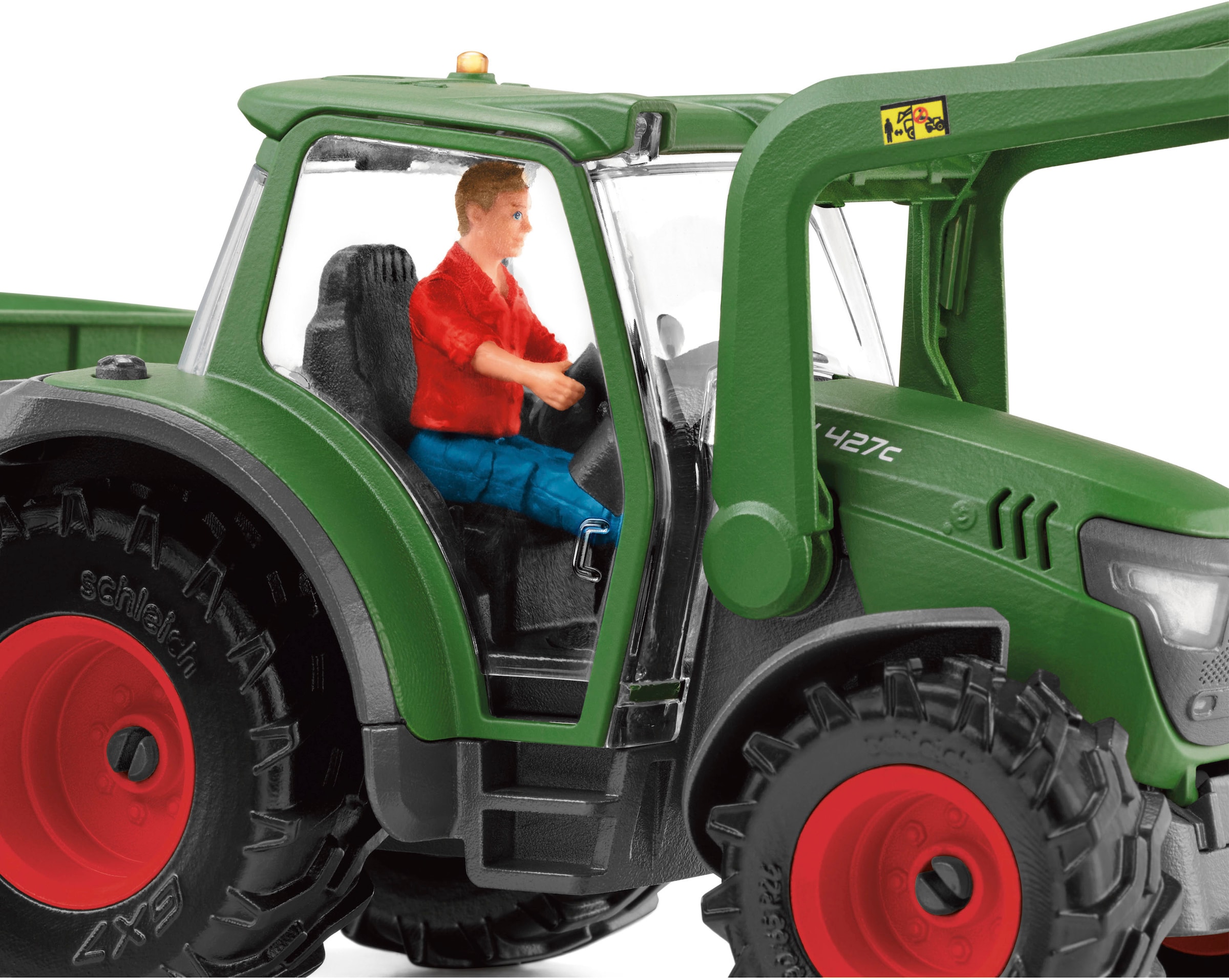 Schleich® Spielwelt »FARM WORLD, Traktor mit Anhänger (42608)«