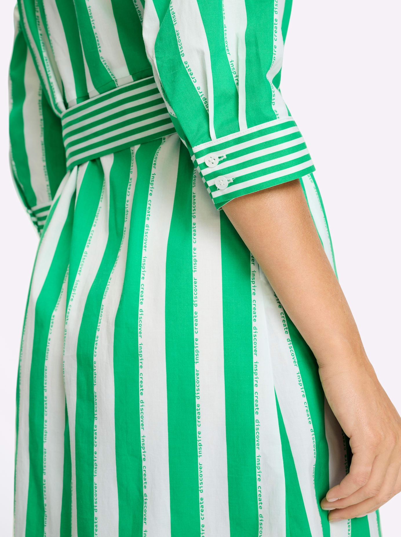 heine Hemdblusenkleid »Streifenkleid« Nahttasche