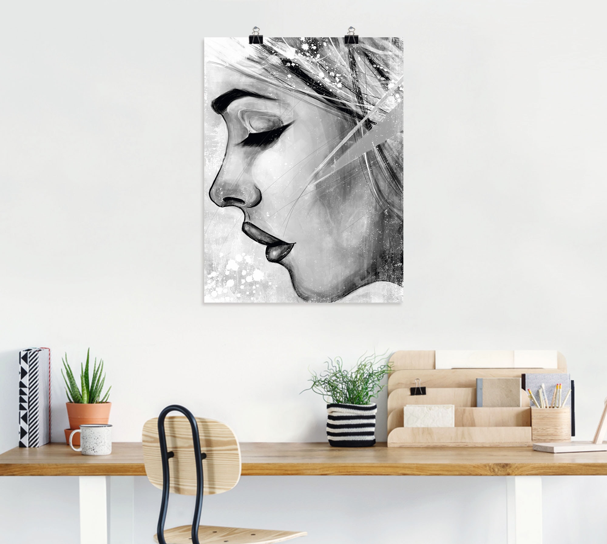 Artland Poster »By my side« Portrait 1 Stk. tlg. ohne Rahmen