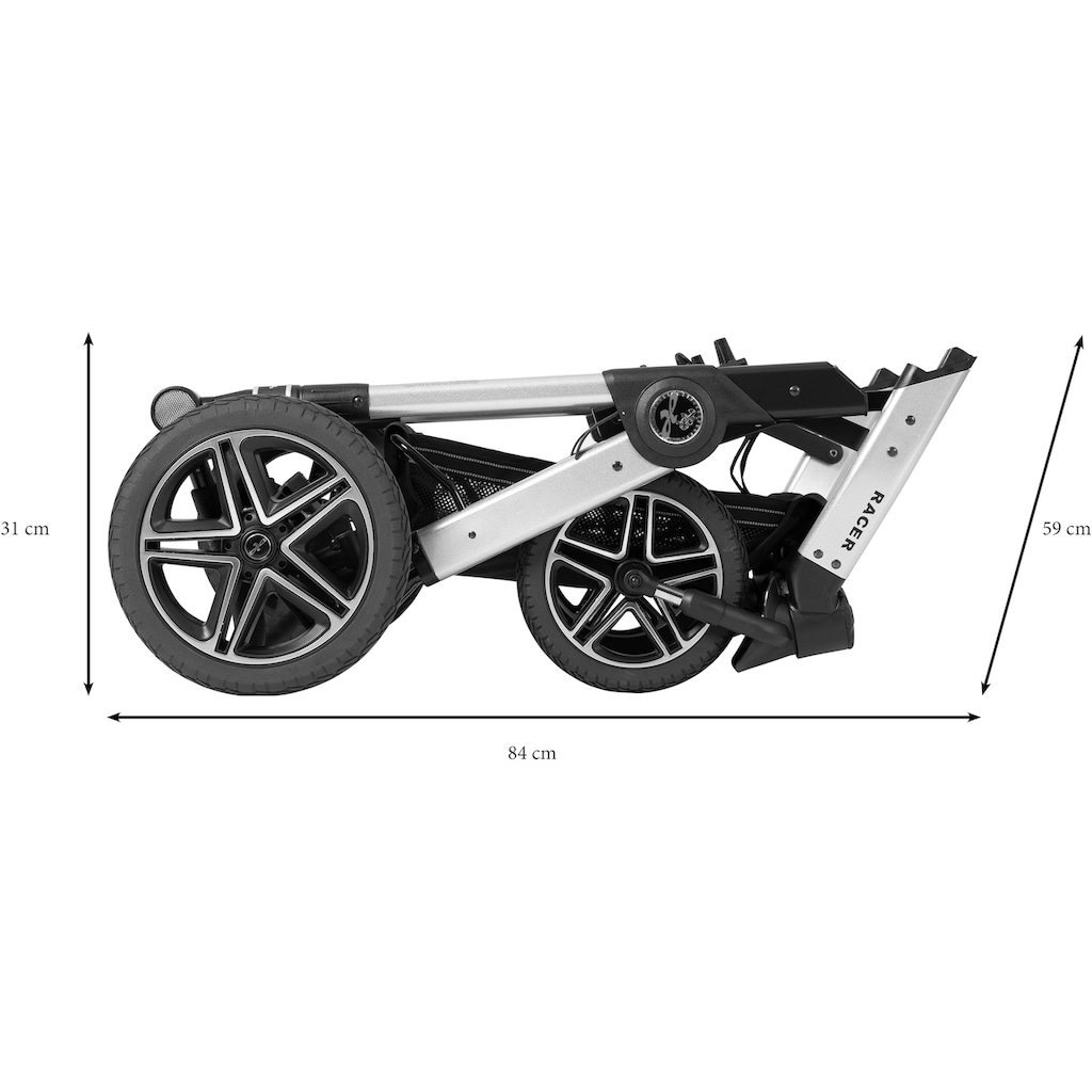 Hartan Kombi-Kinderwagen »Racer GTS - Bellybutton«, 22 kg, mit Kombitasche; Made in Germany; Kinderwagen