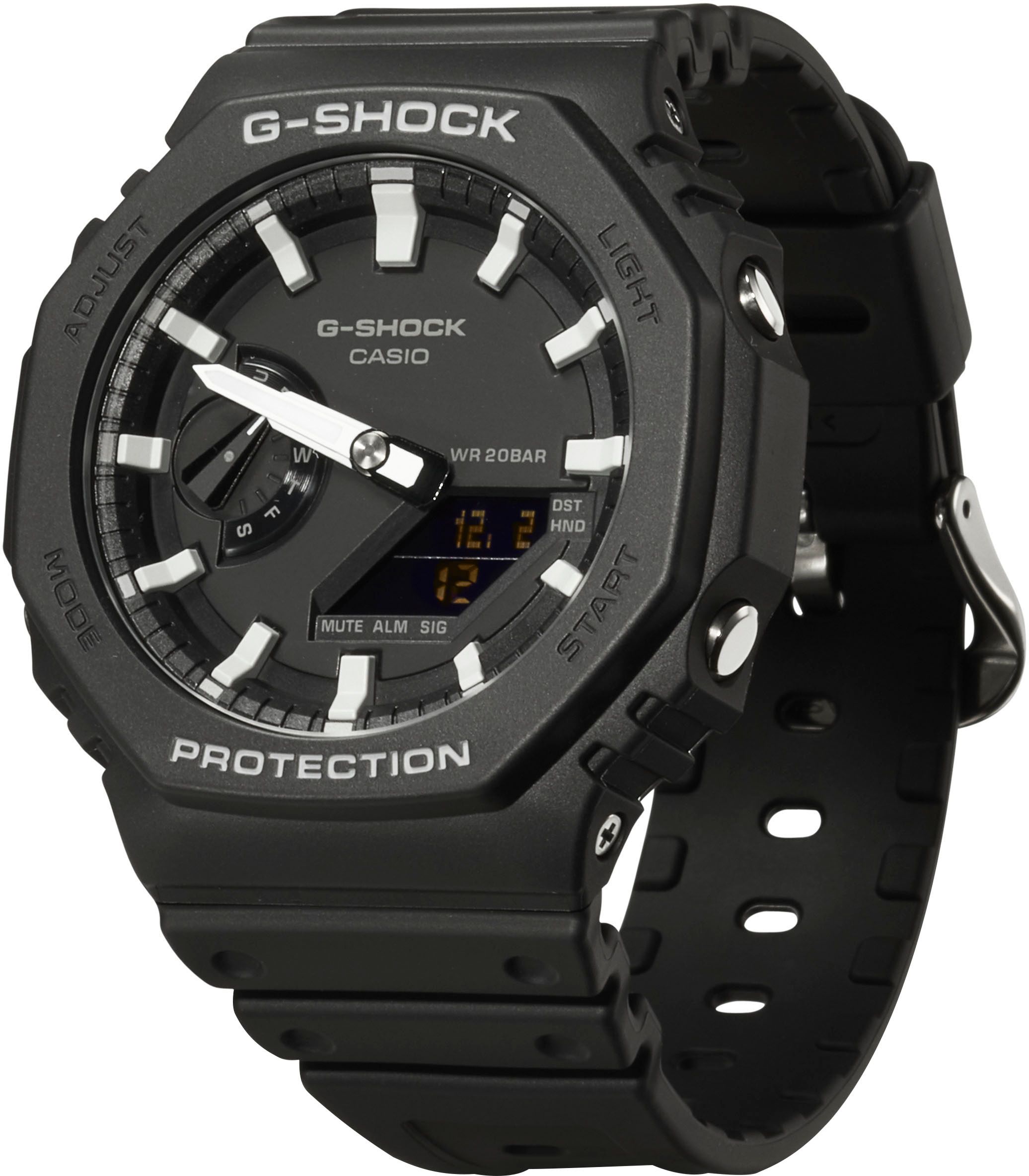 CASIO G-SHOCK Chronograph, Quarzuhr,Armbanduhr,Herrenuhr, digital,bis 20bar wasserd. Resinarmband