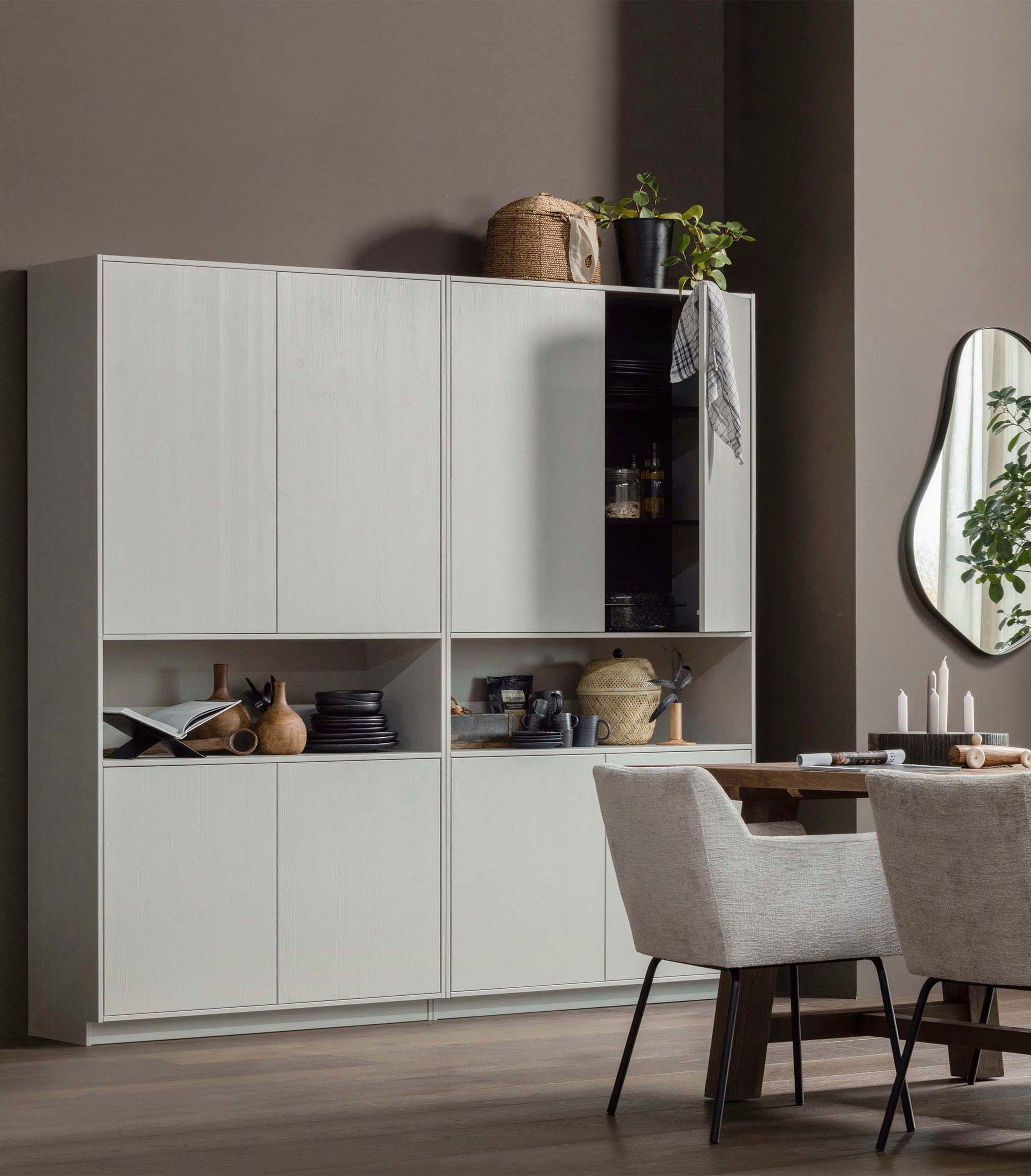 WOOOD Buffet »Finca«, mit Push-to-Open-System, Höhe 210 cm x Breite 110 cm