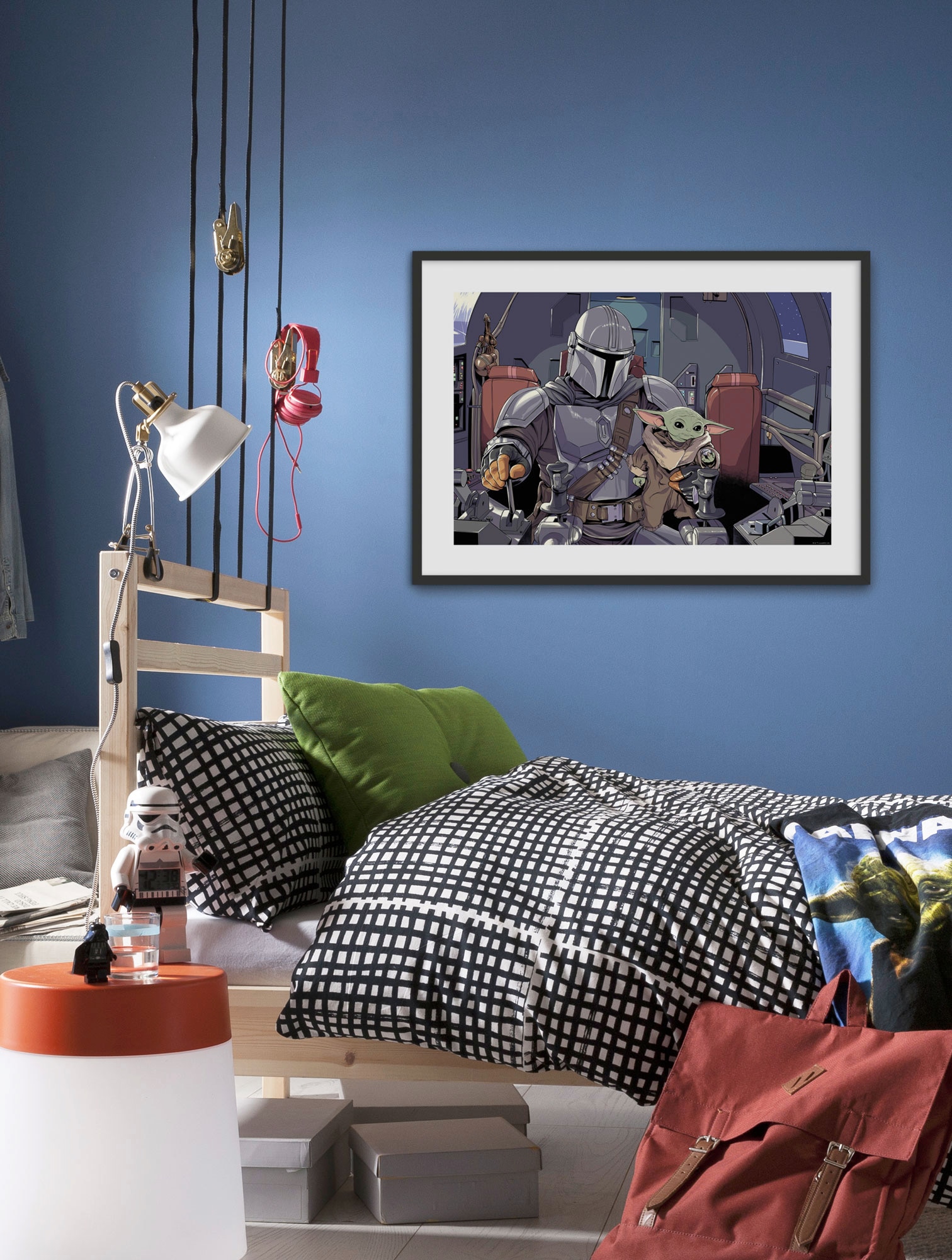 Komar Wandbild »Mandalorian Jahren Schlafzimmer, Child Garantie The (1 mit Disney-Star | kaufen Wars, online 3 Cockpit«, XXL Kinderzimmer, Wohnzimmer St.)