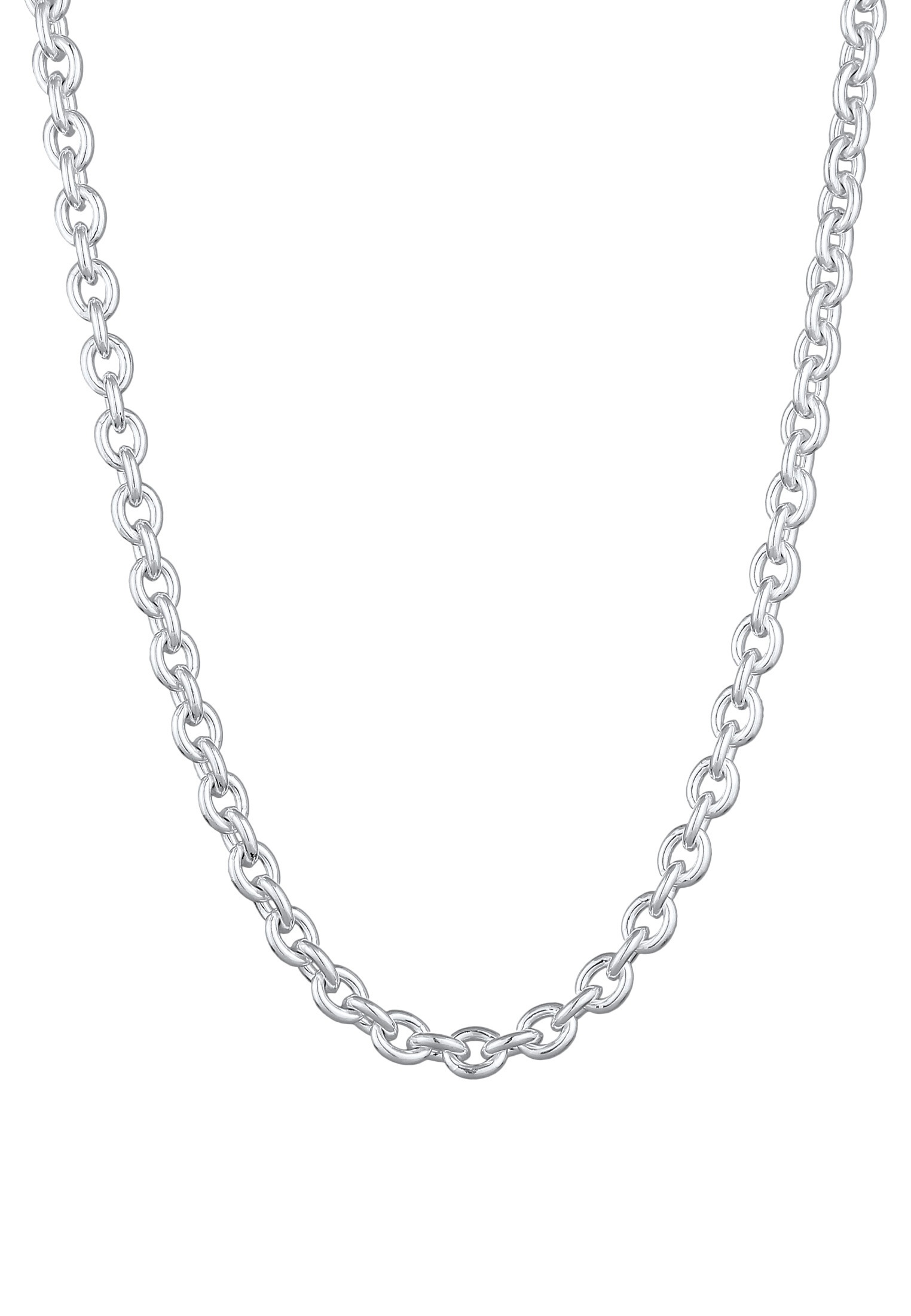 Kuzzoi Silberkette »Halskette Herren Rundanker Modern Elegant Unisex 925 Silber«