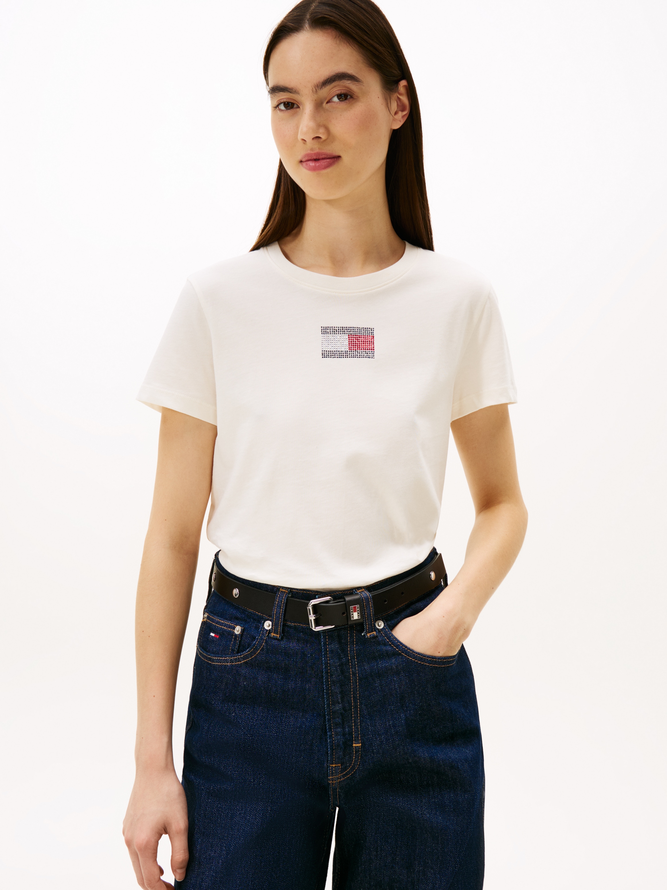 Tommy Jeans Kurzarmshirt »TJW REG PARTY FLAG TEE EXT«