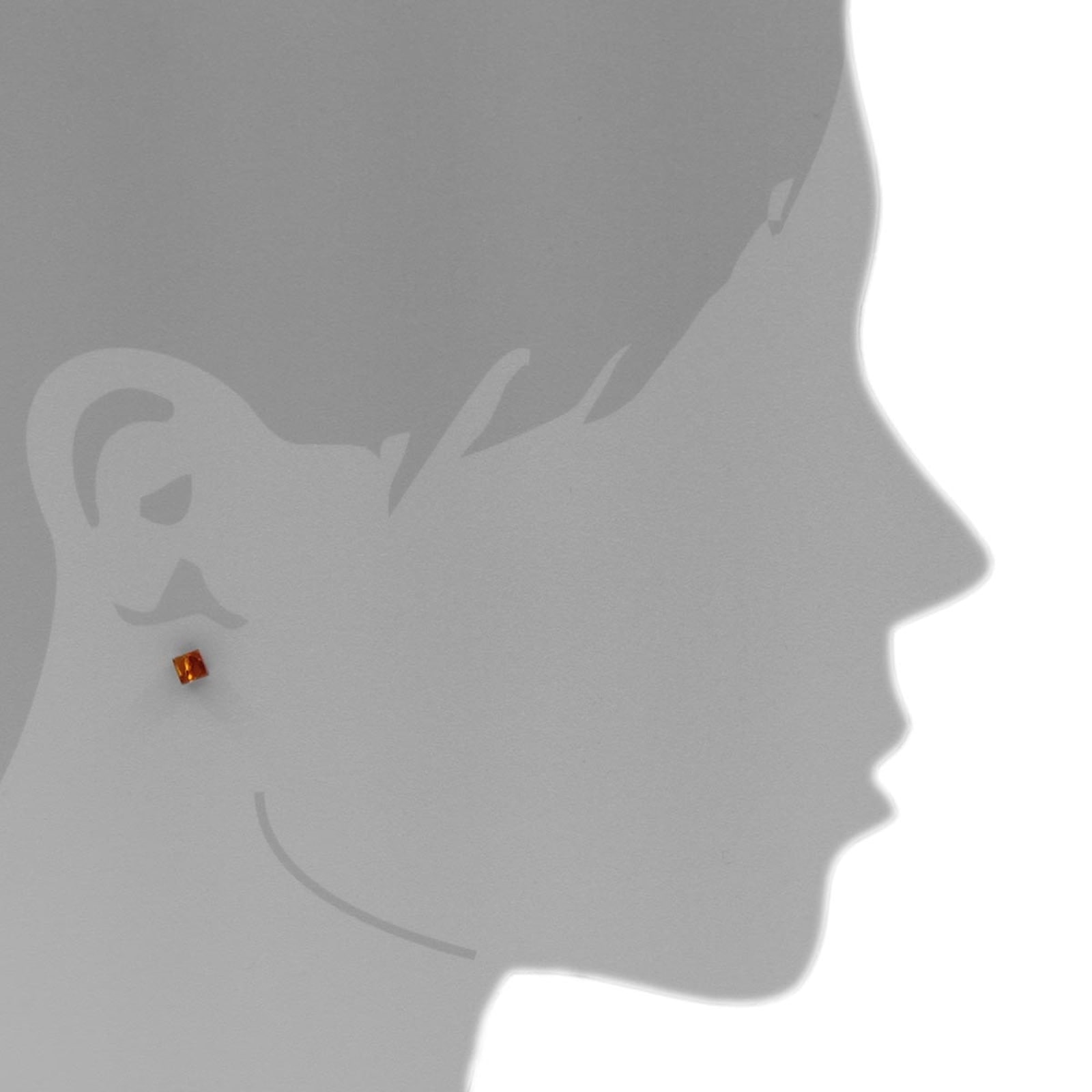 OSTSEE-SCHMUCK Paar Ohrstecker »- Klassisch 5 x 5 mm - Silber 925/000 - Bernstein«