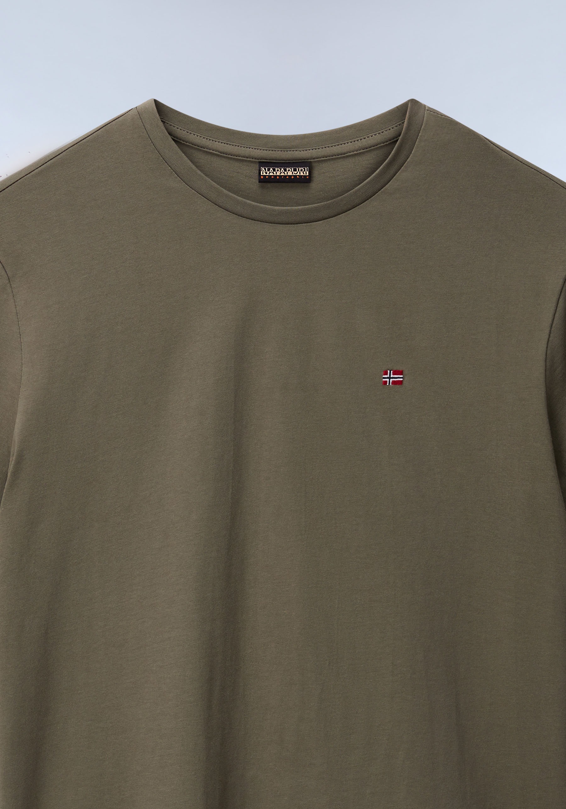 Napapijri T-Shirt »SALIS SS SUM SHARK SKIN HCB« Kurzarm, für sportliche und sommerliche Anlässe, Rundhalsausschnitt