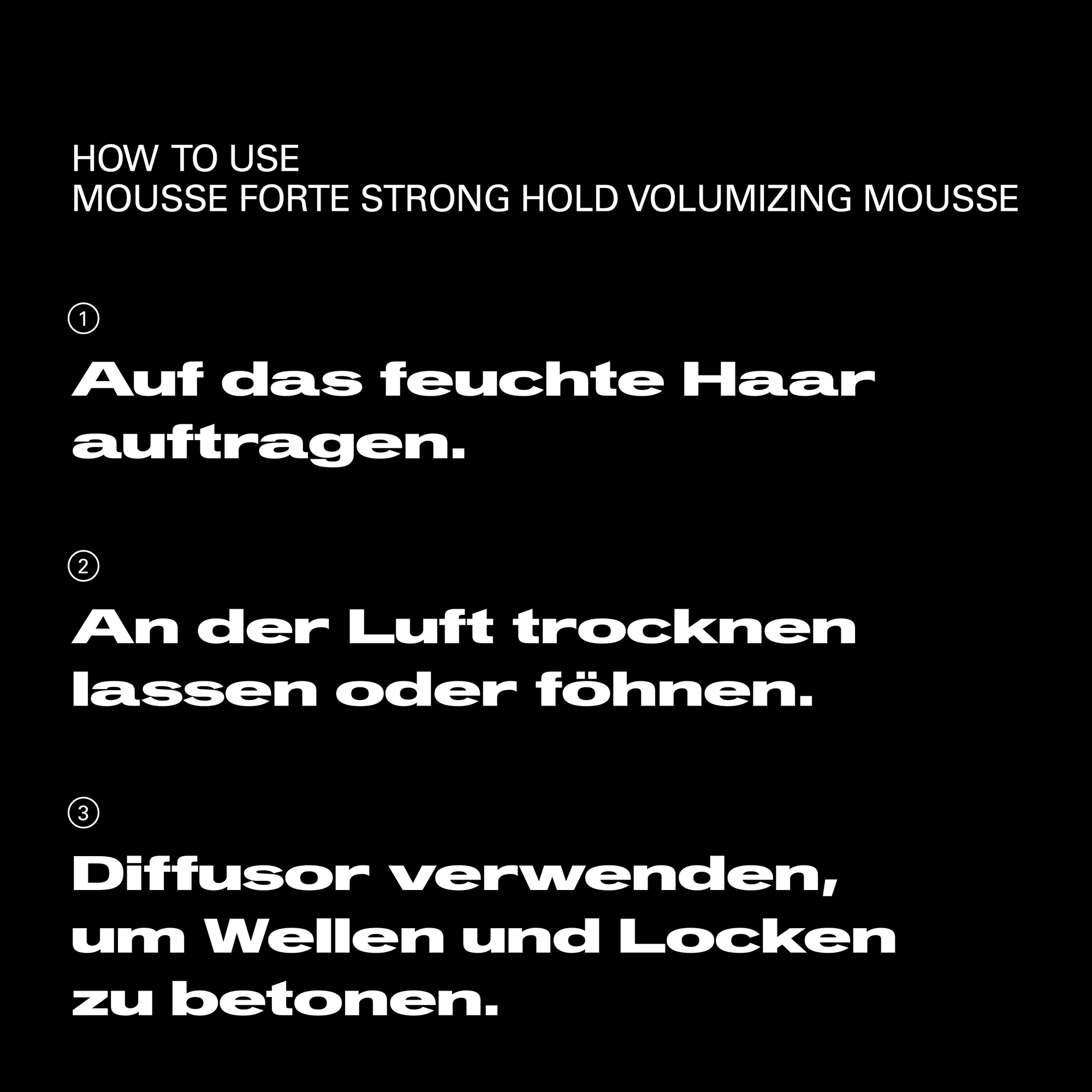 Sebastian Professional Haarfluid »Mousse Forte« für glanzloses Haar, gegen Frizz, volumenverstärkende Formel