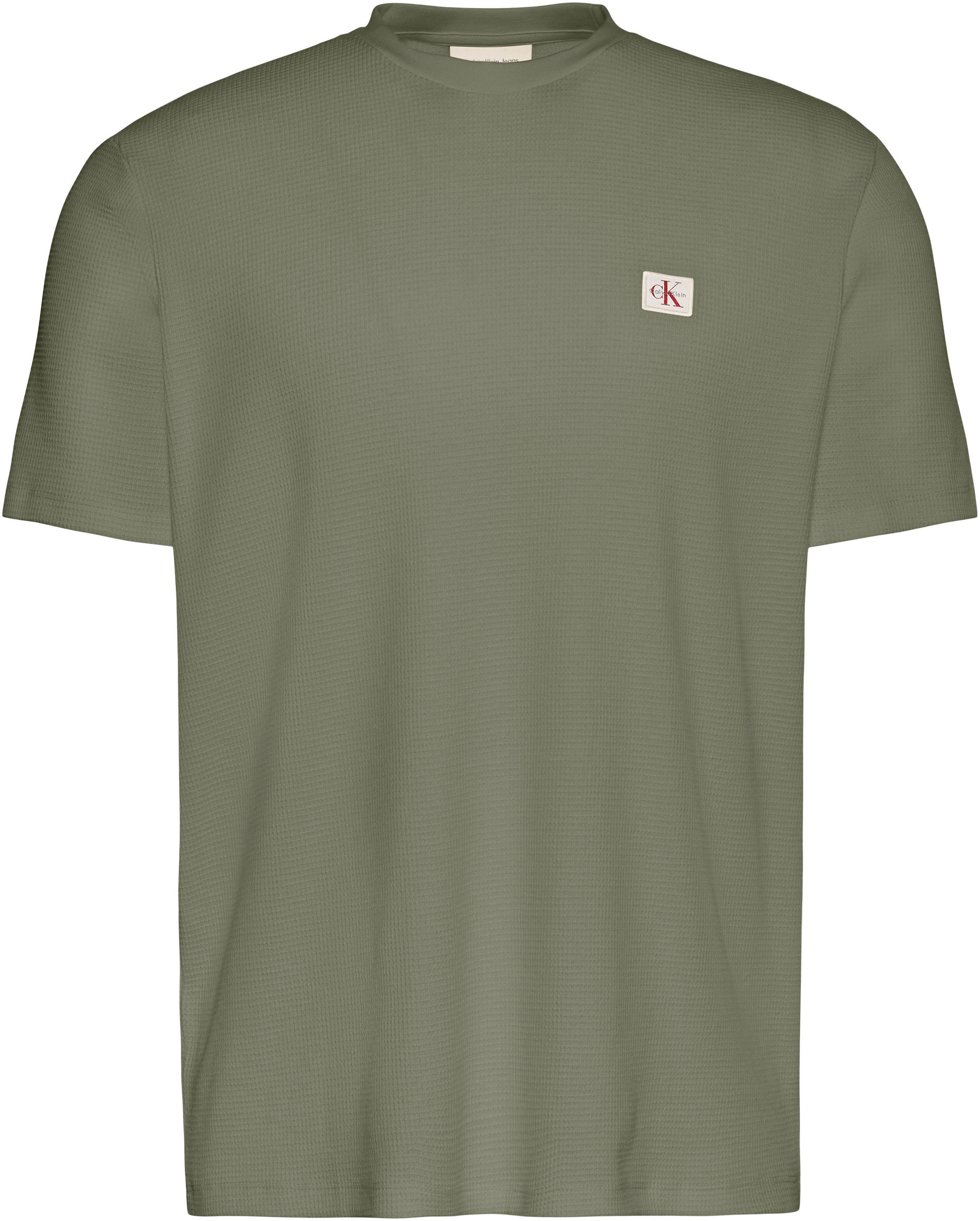 Calvin Klein Jeans T-Shirt »WAFFLE BADGE TEE« Regular fit mit Rundhalsausschnitt