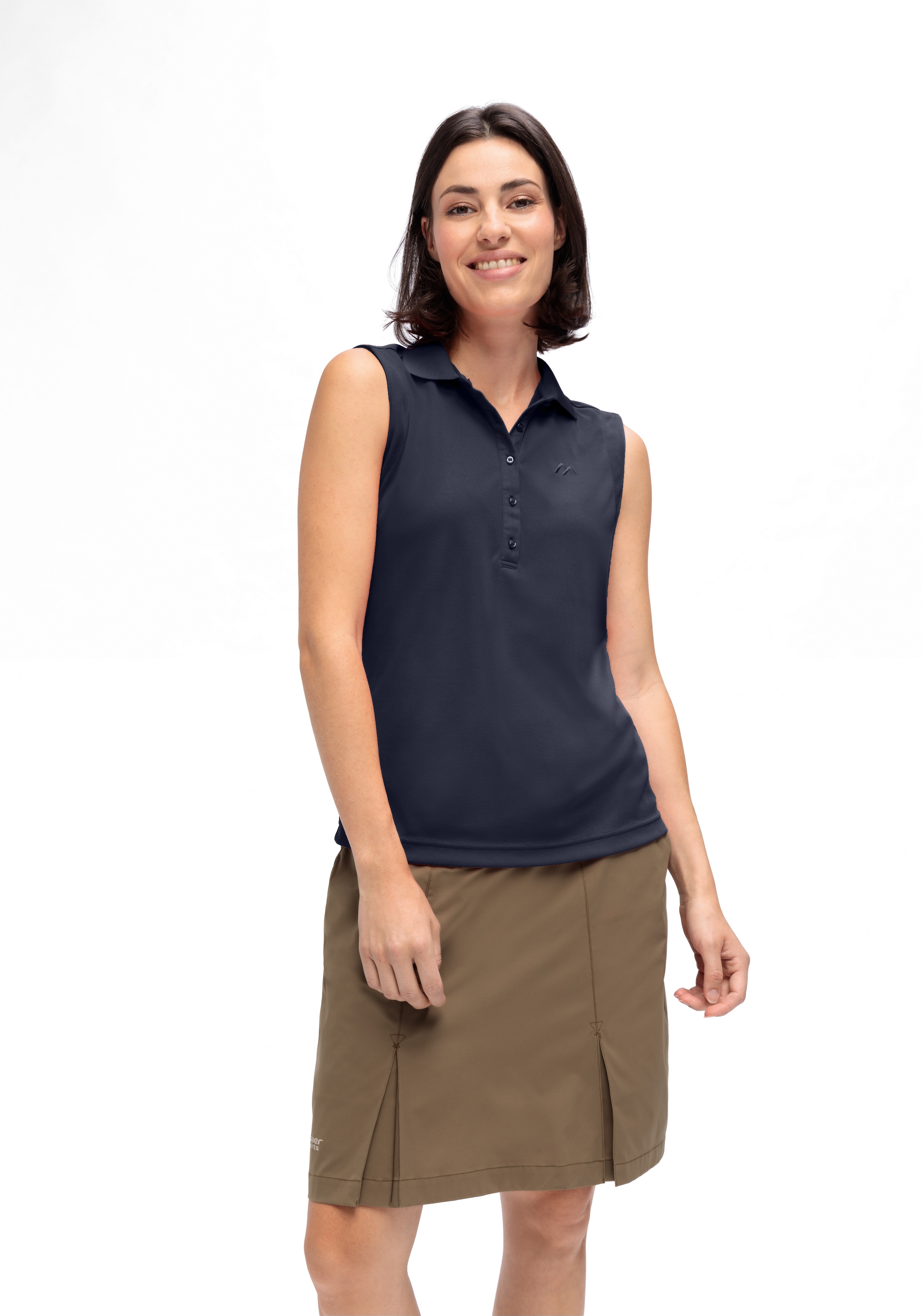 Maier Sports Poloshirt »Ulrike sleeveless«, Damen Funktionsshirt, ärmelloses Freizeitshirt, Regular Fit